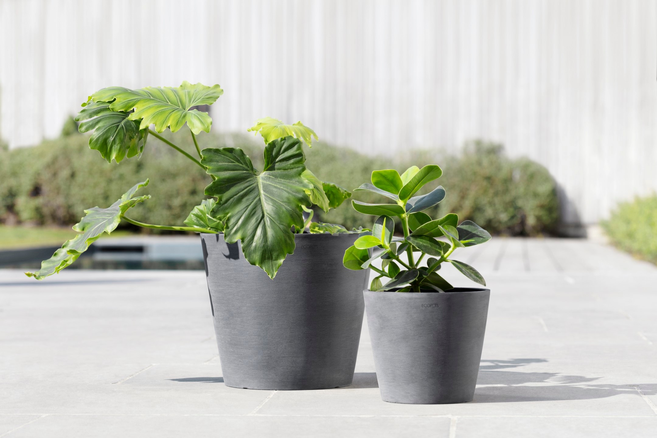 Ecopots Pflanztopf Amsterdam Grau 30 cm x 26 cm günstig online kaufen