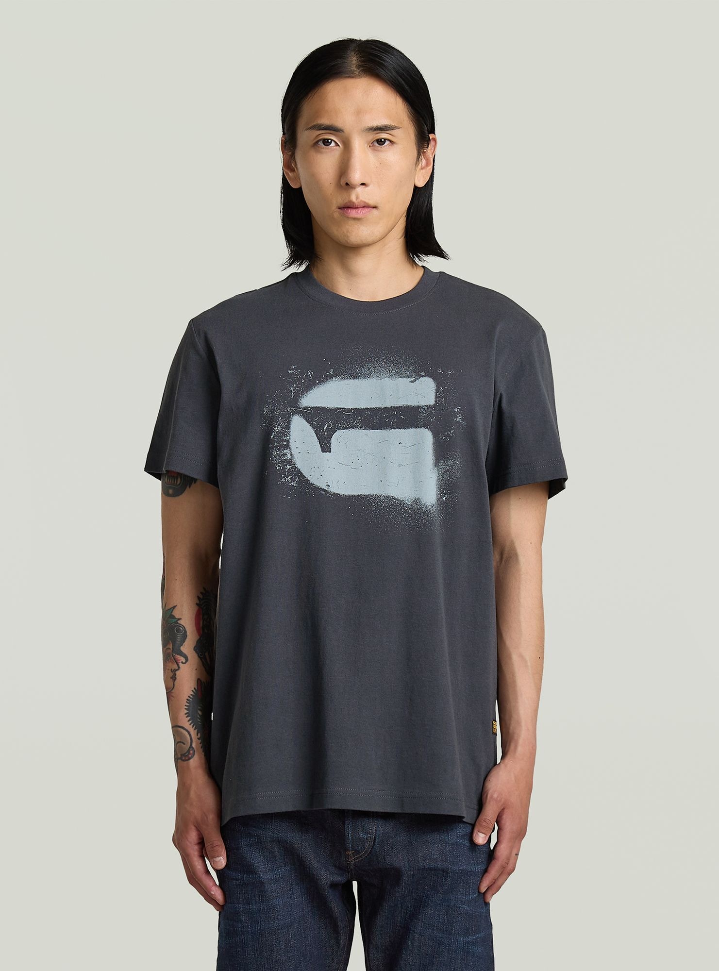 G-STAR T-Shirt "Spray G Logo T-Shirt" günstig online kaufen