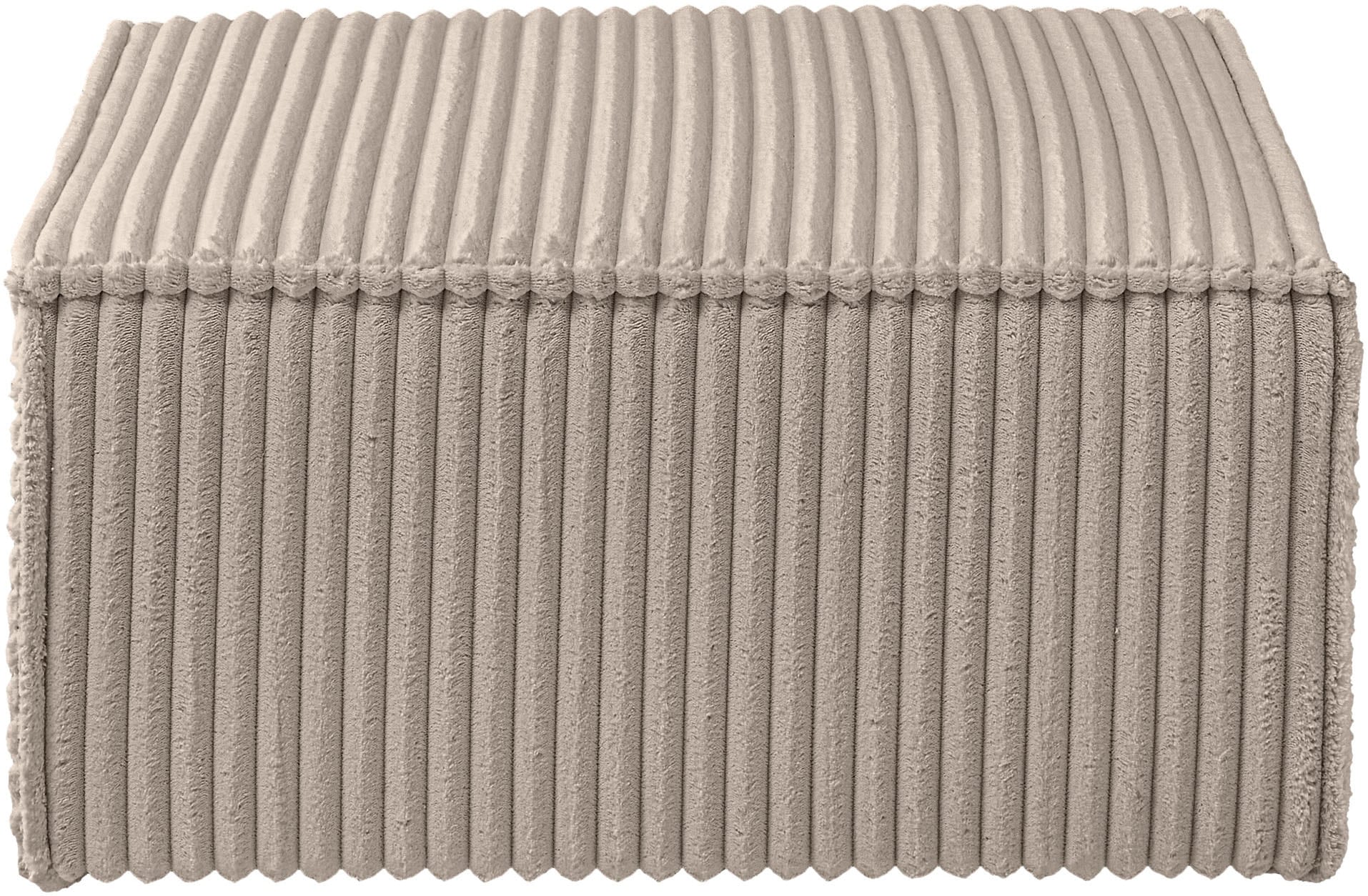 OTTO home Hocker »FINNLEY, Polsterhocker in Bouclé, Struktur fein u. Mega Cord verfügbar« passend zum Loveseat der Serie Finnley
