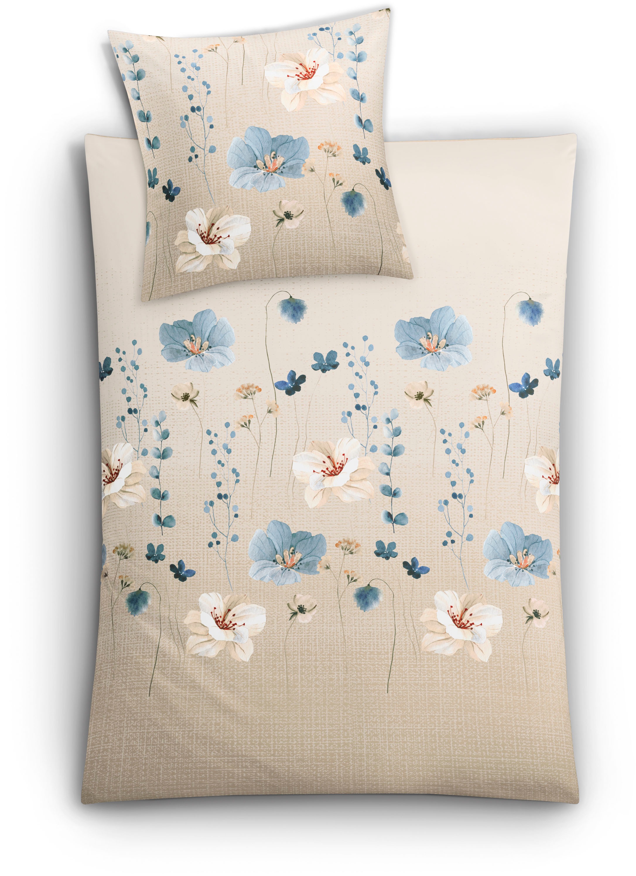 Kleine Wolke Bettwäsche "Malva" 2 Stk. tlg. mit floralem Druck günstig online kaufen