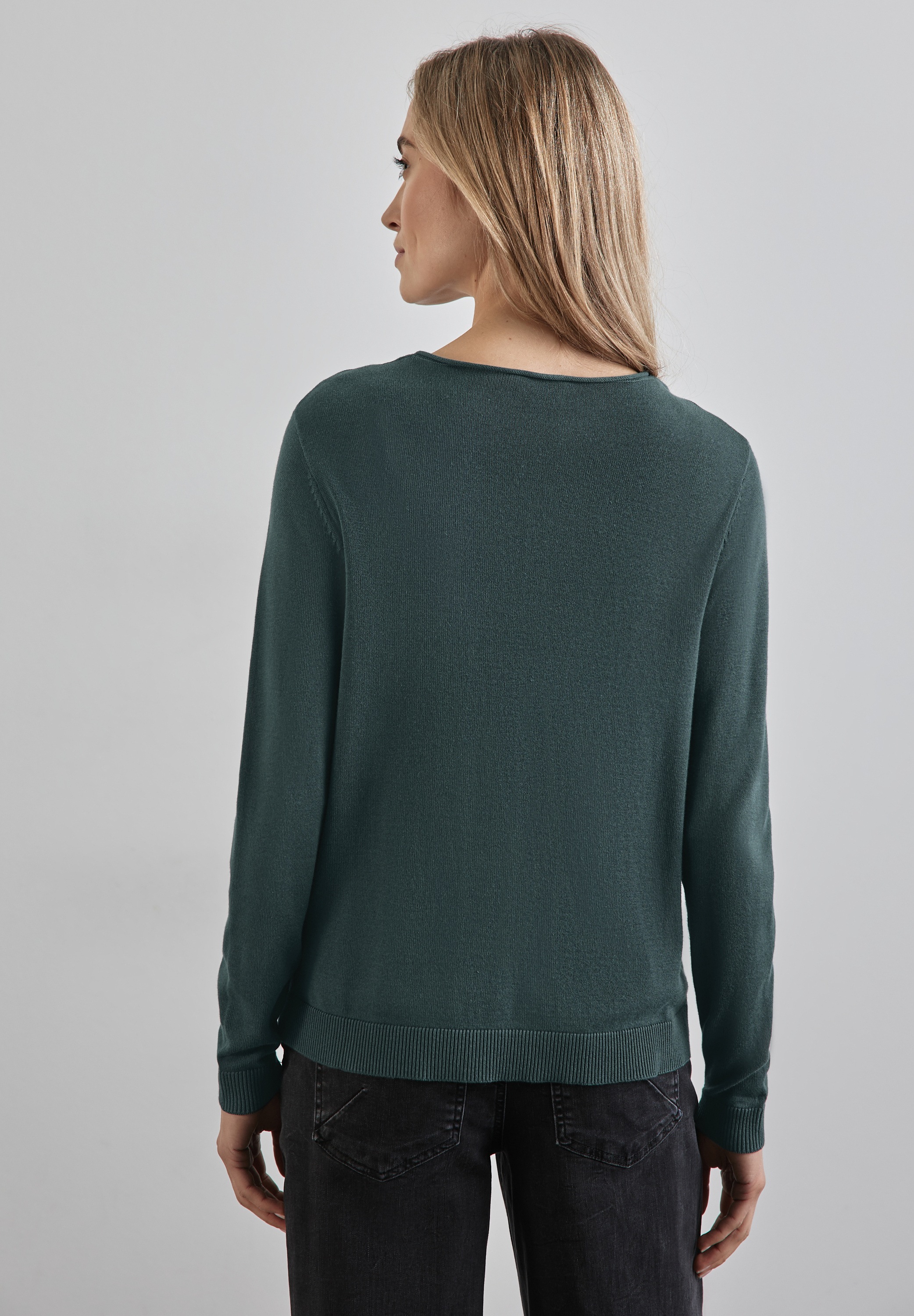 STREET ONE Strickpullover, mit V-Ausschnitt
