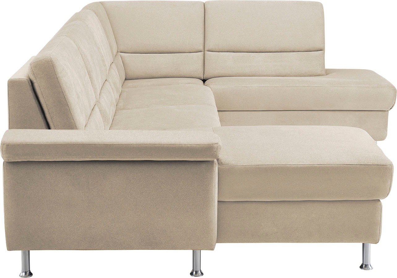 CALIZZA INTERIORS Wohnlandschaft »Onyx U-Form«, (3 St.), wahlweise mit Bettfunktion und Bettkasten
