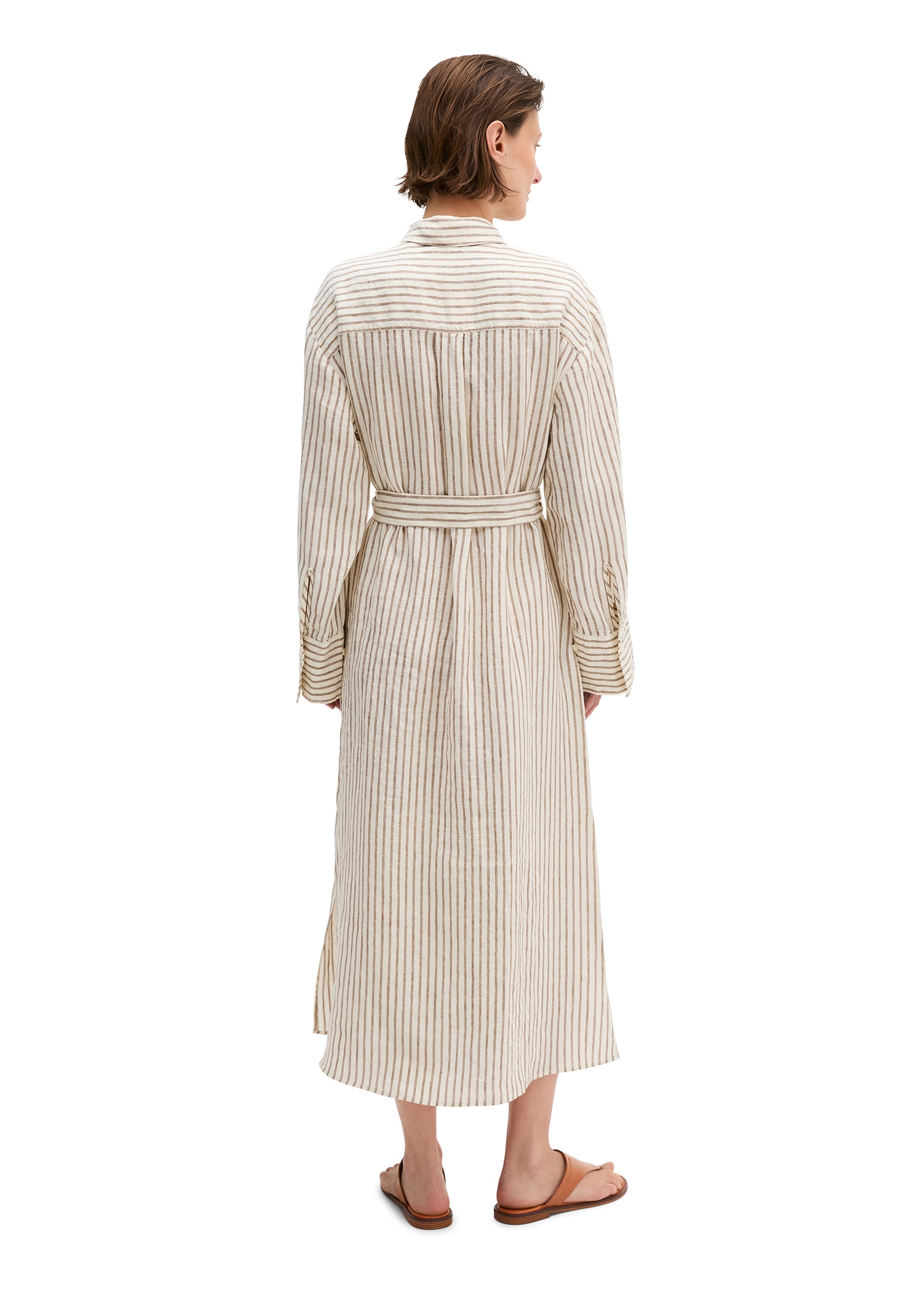 Marc O'Polo Hemdblusenkleid »mit garngefärbtem Streifenmuster«