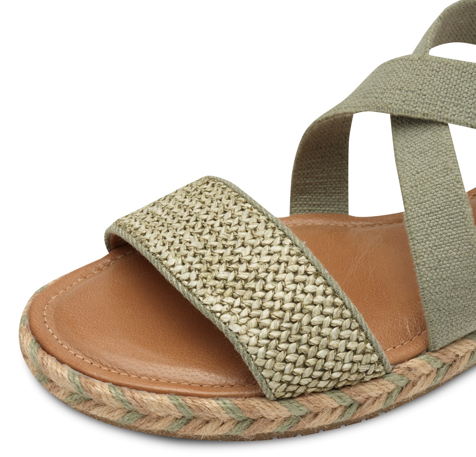 Tamaris Riemchensandale, Plateau, Sandalette, Sommerschuh mit Kontrast-Details