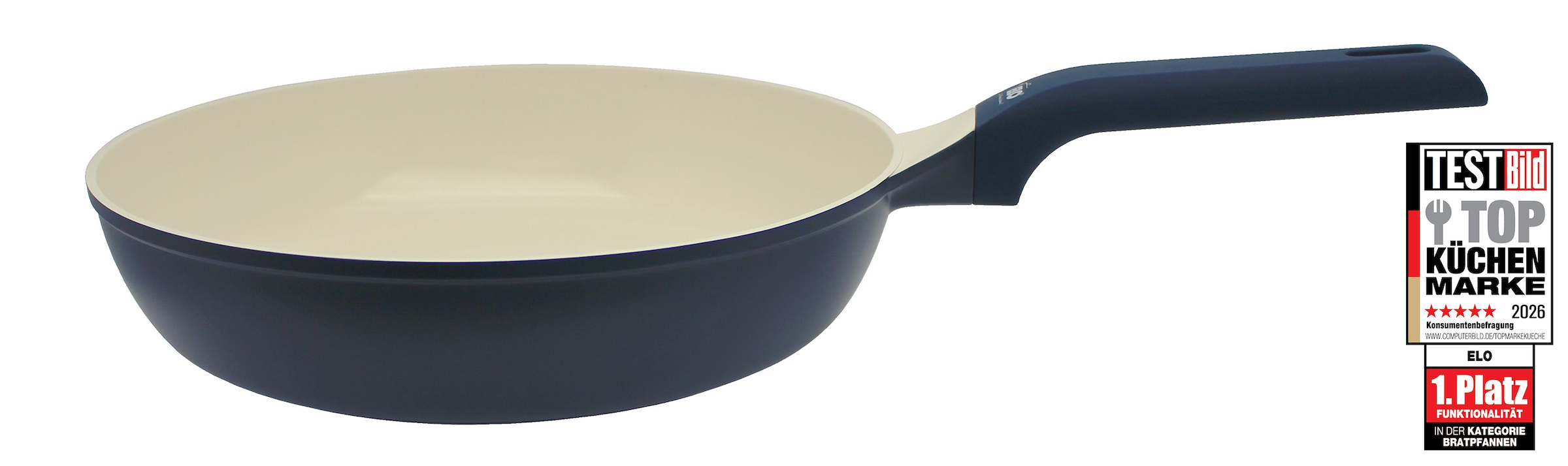 Elo Basic Schmorpfanne »Colorio Pastell« Aluminiumguss 1 tlg. Außen farbig Silikon Polyester beschichtet