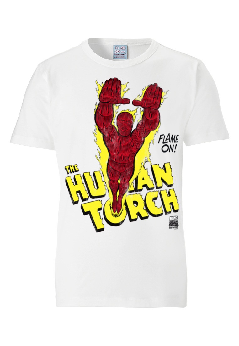 LOGOSHIRT T-Shirt »Human Torch - Marvel«, mit coolem Print