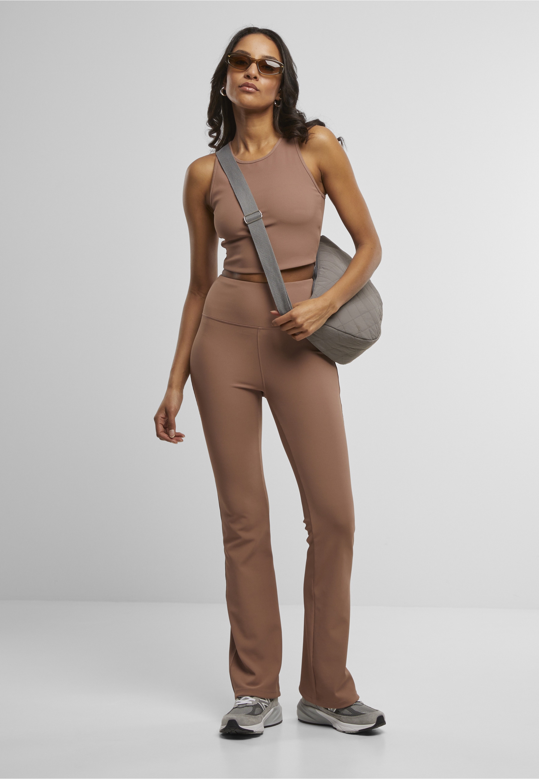 URBAN CLASSICS Leggings »Urban Classics Ladies Flared Leggings Rib«