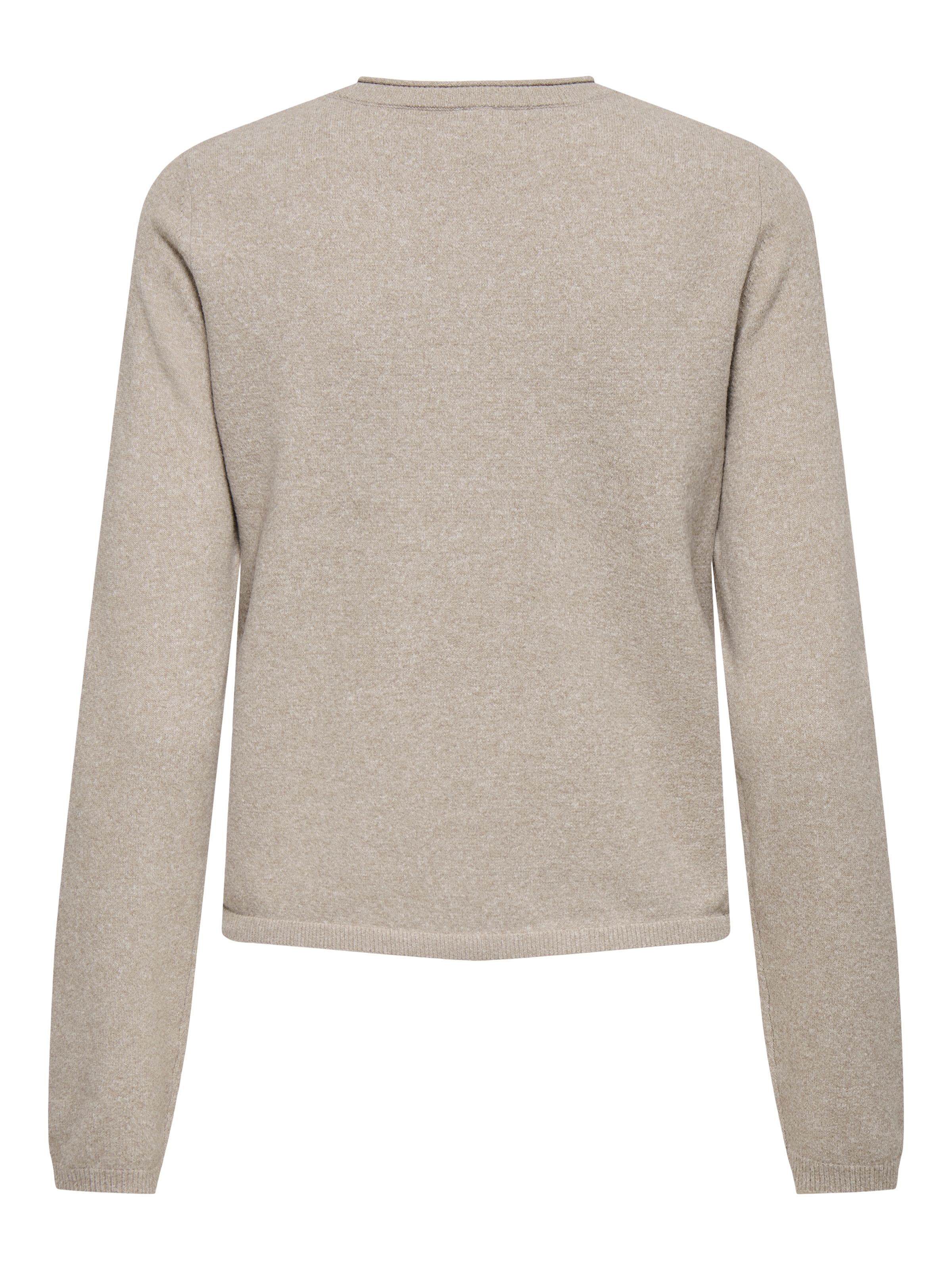 ONLY Strickjacke »ONLLOYAL LIFE LS O-NECK BUT CAR KNT NOOS« gerippte Ärmelbündchen