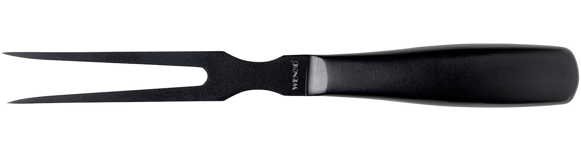 WENKO Servierbrett »Modell Ava mit Fleischgabel & Messer«, (Set, 3 St.), Tranchierset, Schneidebrett aus FSC® zertifiziertem Akazienholz