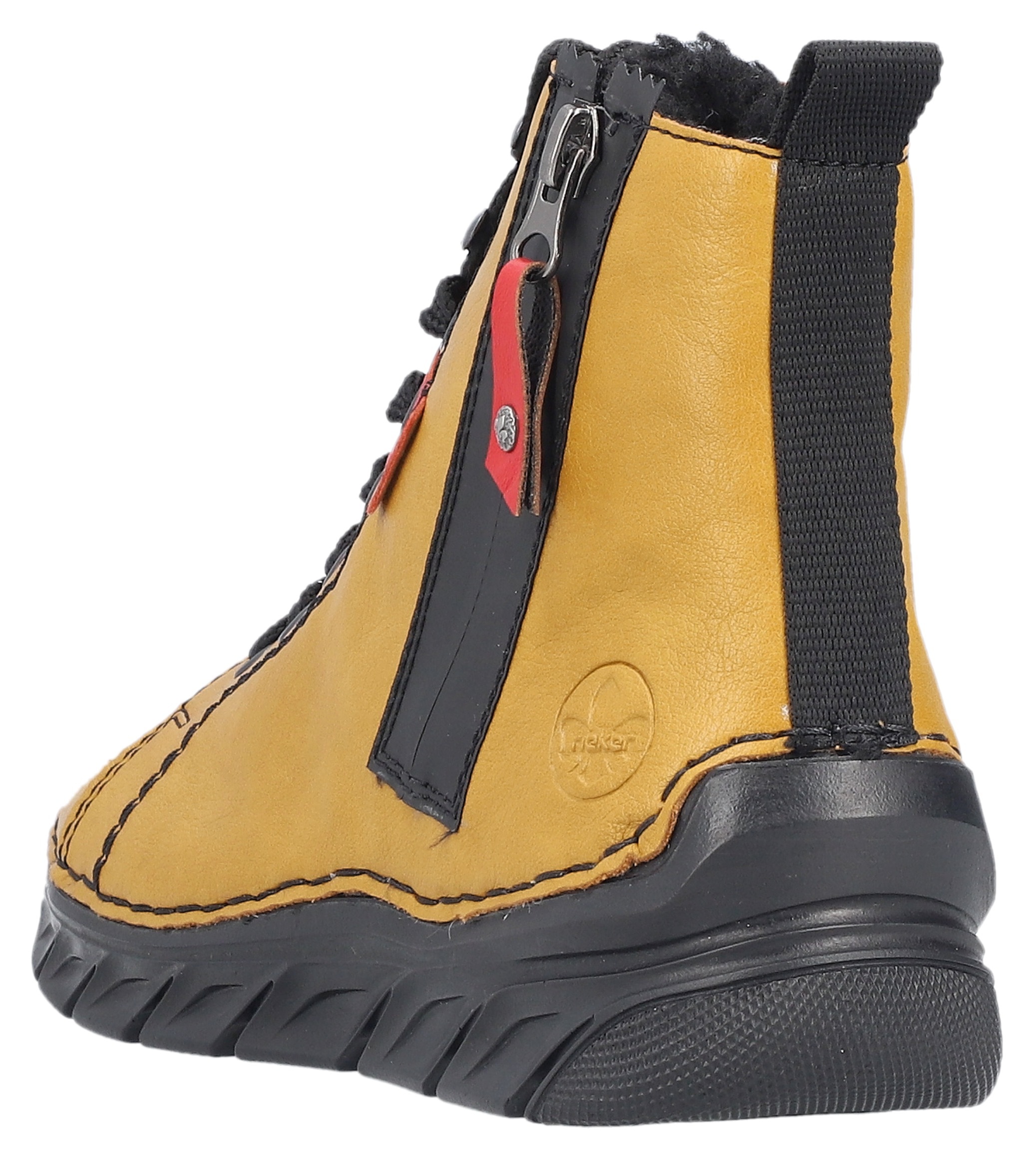 Rieker Winterboots, Schnürstiefelette, Schnürboots, Warmfutter, mit Anziehlasche