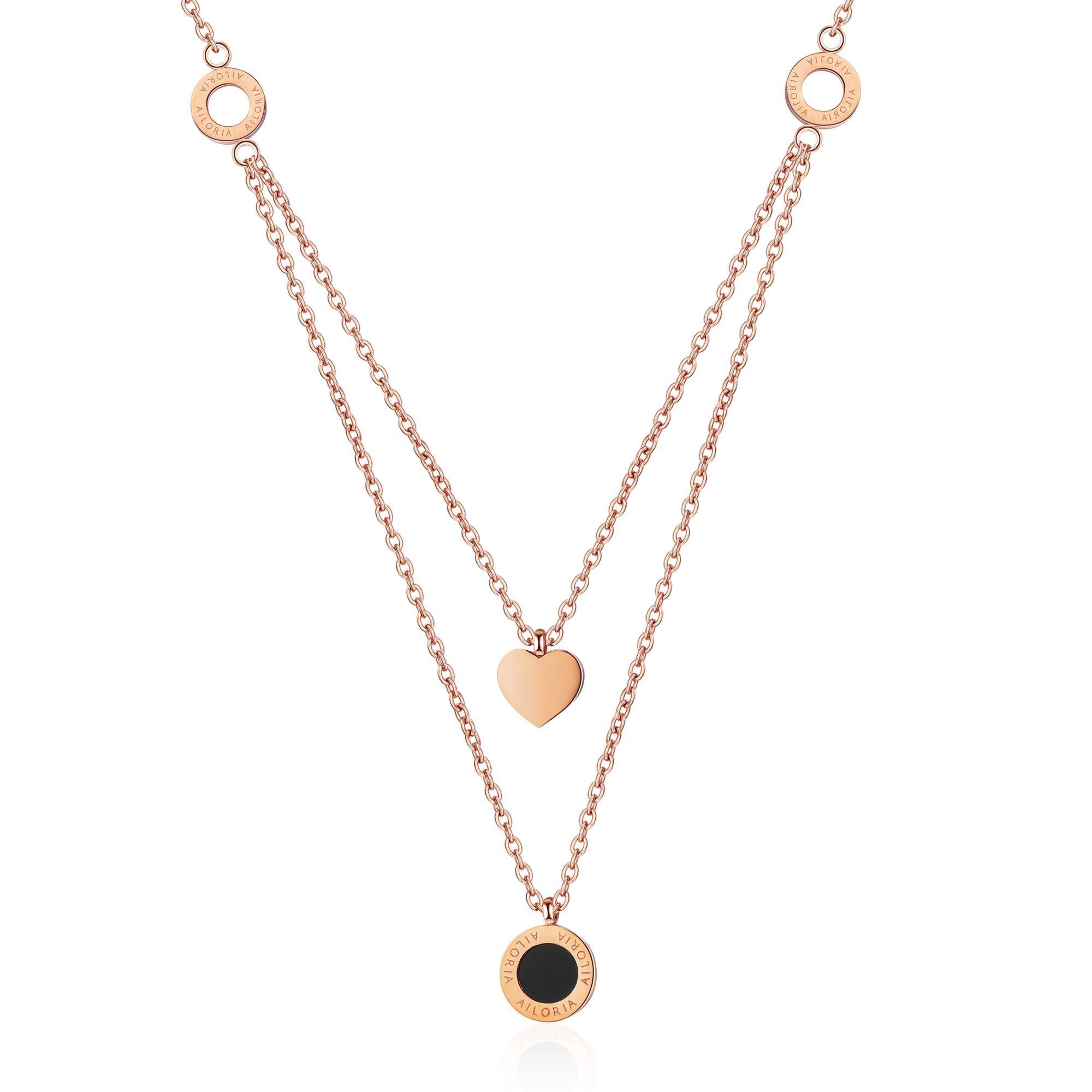 AILORIA Damen Edelstahlkette "Halskette ALINE", gold, Halsketten