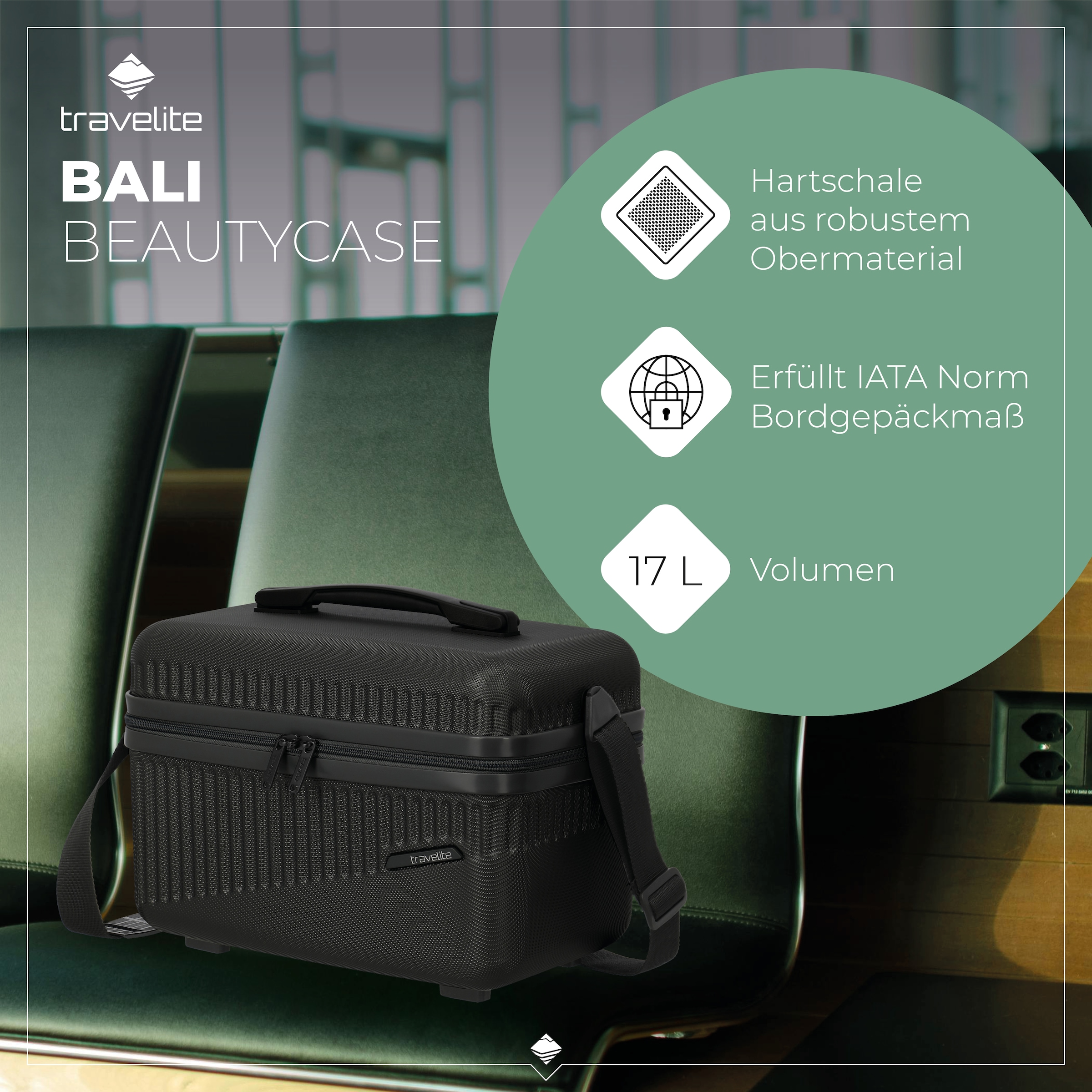 travelite Beautycase »BALI«, Kosmetikkoffer mit Aufsteck -und Organizerfunktion