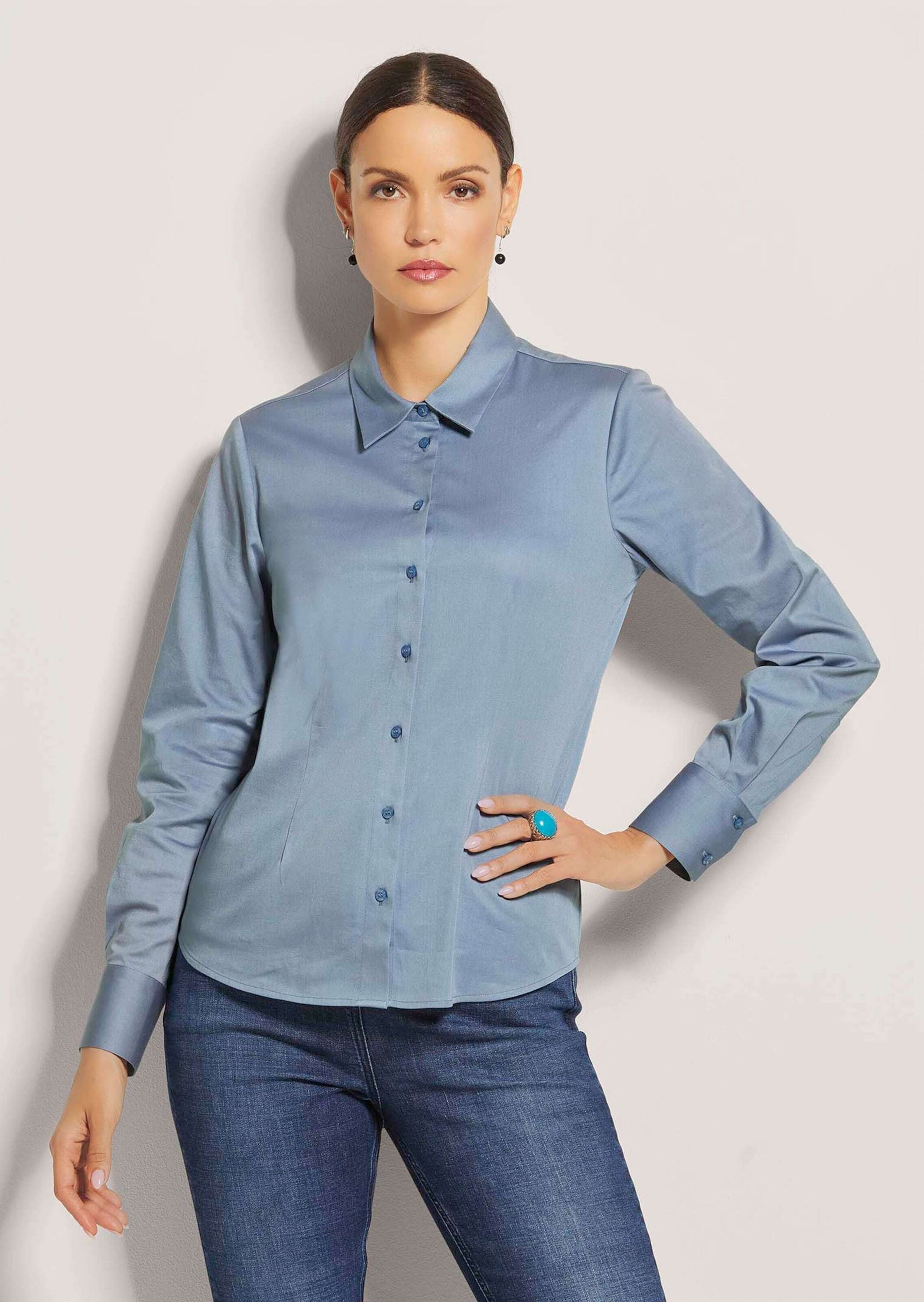 MADELEINE Hemdbluse "Bluse Hemdbluse mit Manschettenärmeln" günstig online kaufen