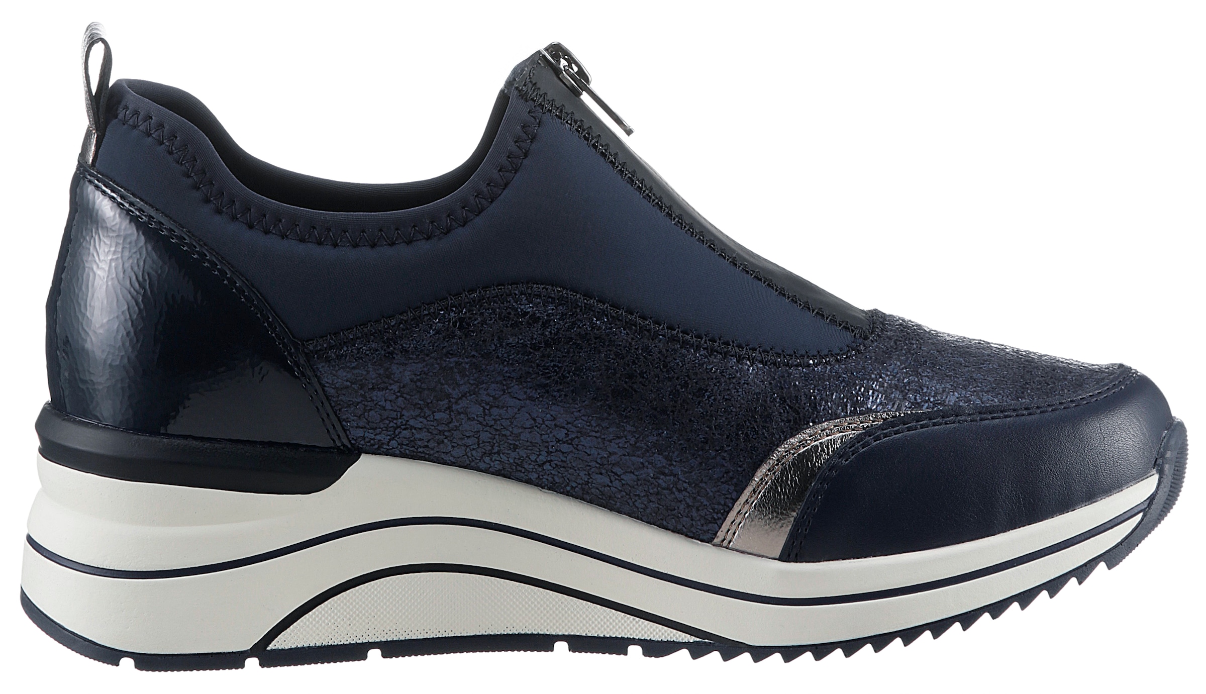 Remonte Slip-On Sneaker »Elisabeth Hurley-Collection«, Keilsneaker, Slipper, Schlupfschuh, Freizeitschuh, vegan
