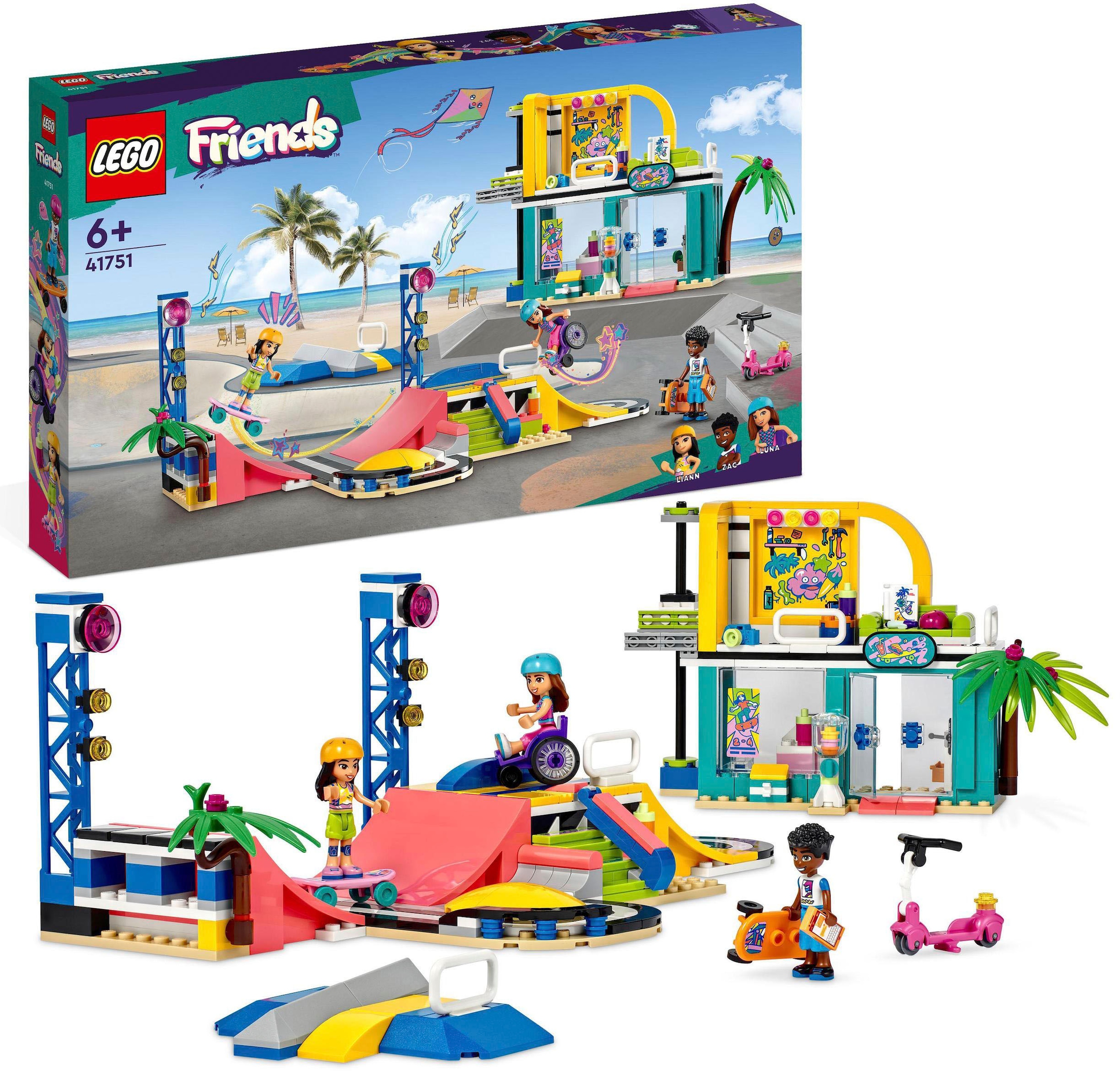 LEGO® Konstruktionsspielsteine »Skatepark (41751), LEGO® Friends«, (431 St.), Made in Europe