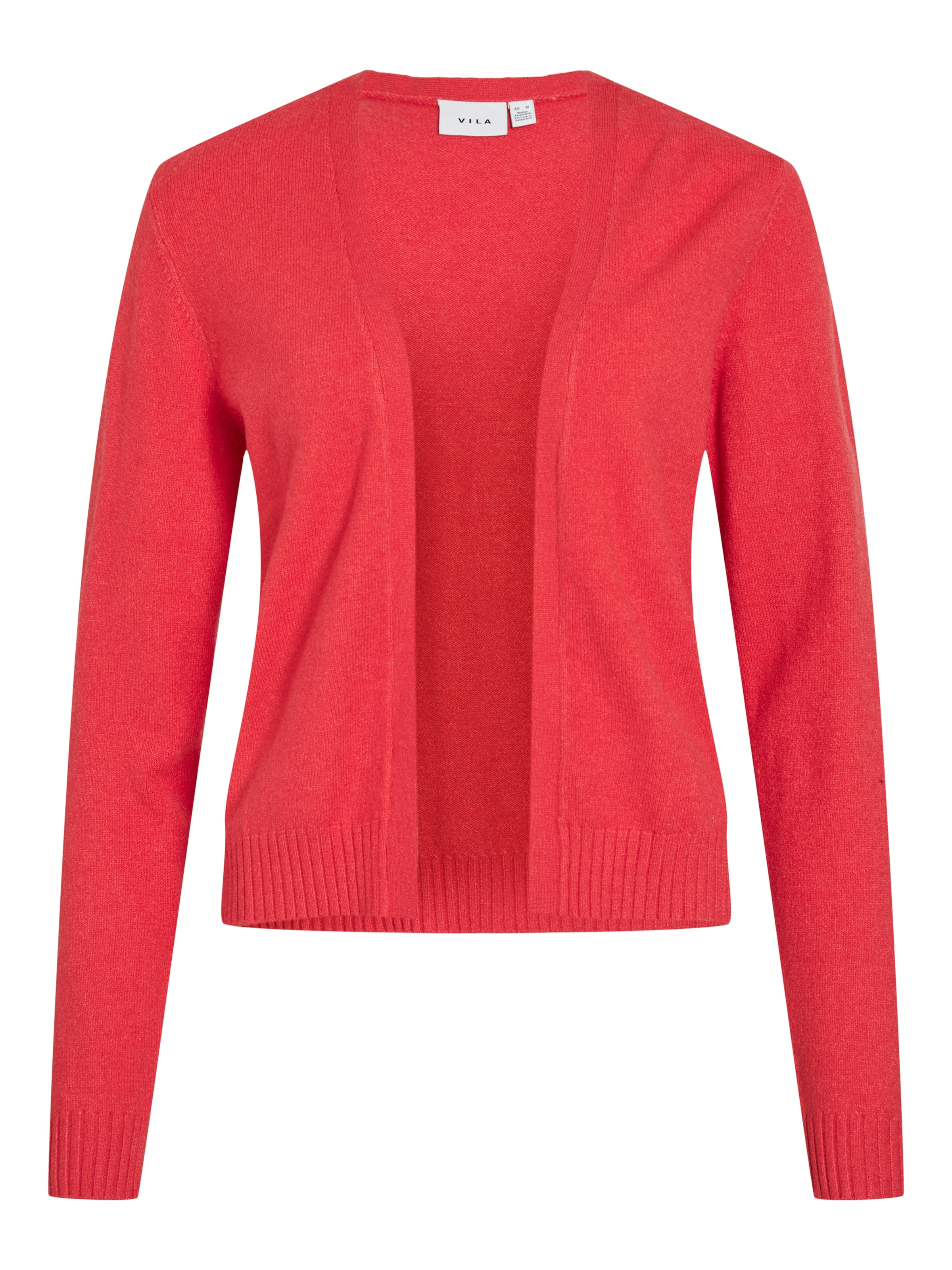 Vila Cardigan »VIRIL SHORT L/S KNIT CARDIGAN-NOOS« Materialmix, regular fit
