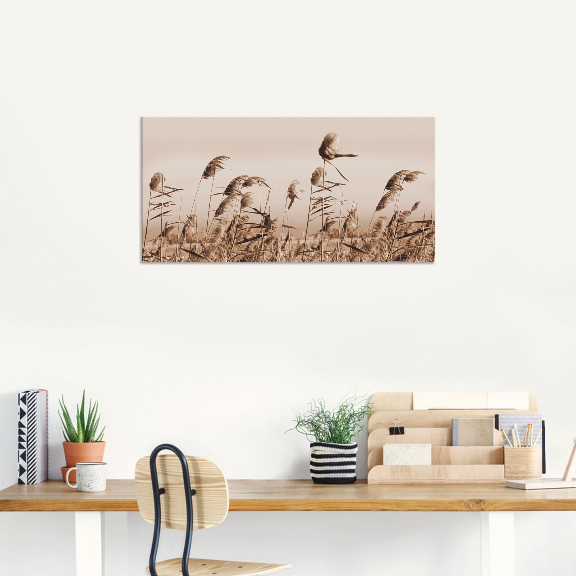 Artland Wandbild »Gräser«, Gräser, (1 St.), als Alubild, Outdoorbild, Leinwandbild, Poster, Wandaufkleber