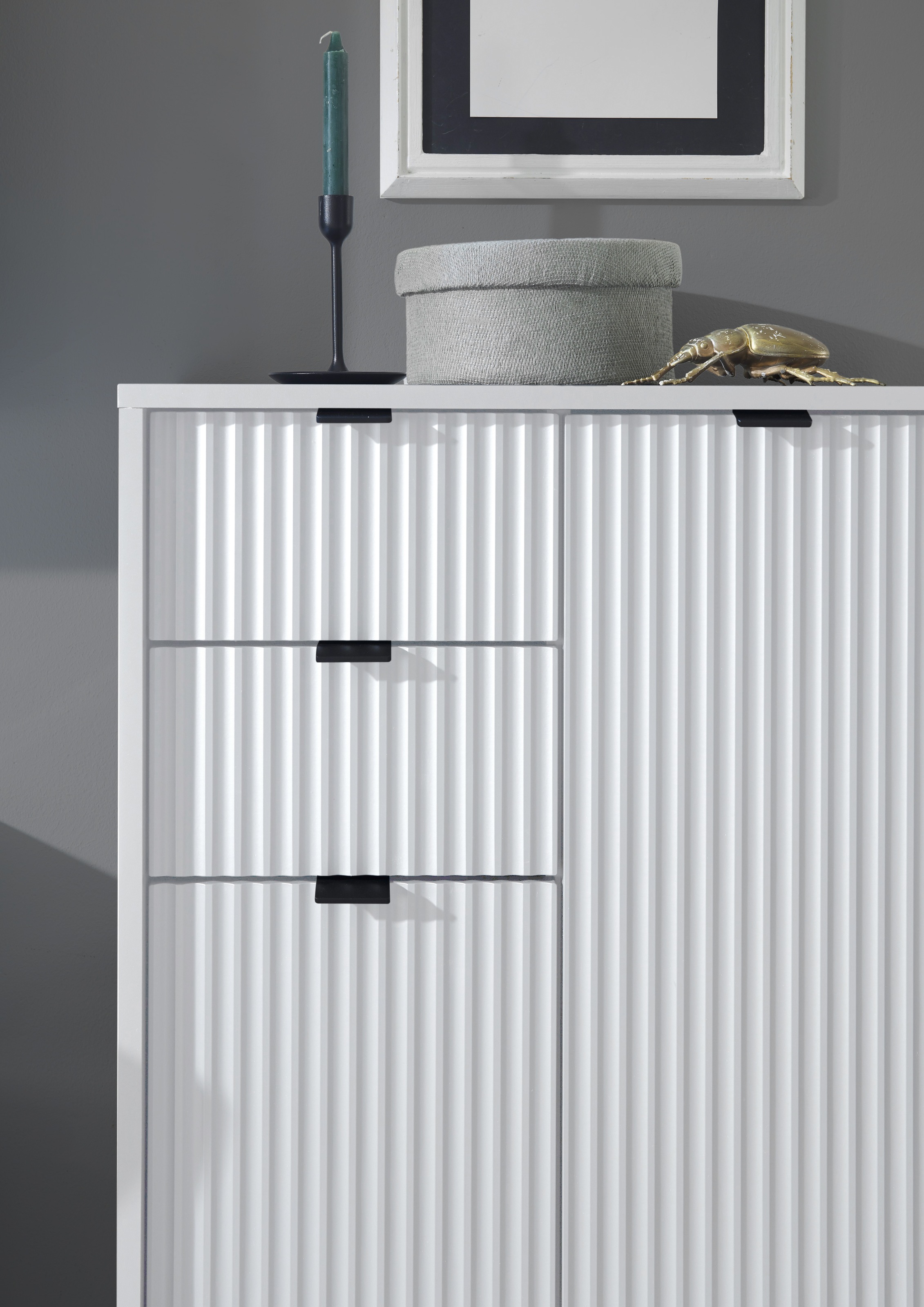 BASIC by Balculina Midischrank »Lucera Midischrank, Badezimmerschrank BxHxT 60x106x32«, (1 St.), Breite 60 cm, Tür L/R montierbar
