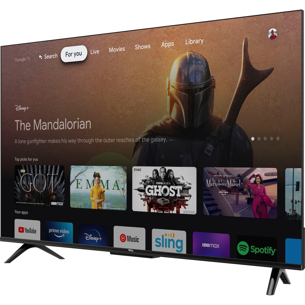 TCL LED-Fernseher »75P631X2«, 189 cm/75 Zoll, 4K Ultra HD, Android TV-Google TV-Smart-TV