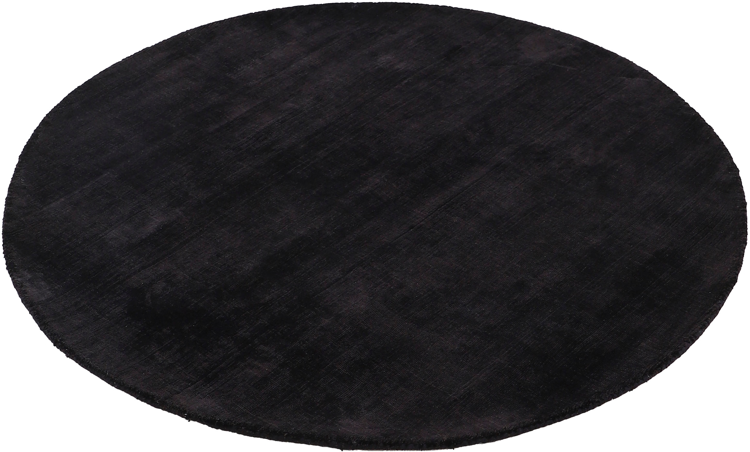 carpetfine Teppich »Ava Viskoseteppich«, rund, 13 mm Höhe, Seidenoptik, leichter Glanz, Wohnzimmer