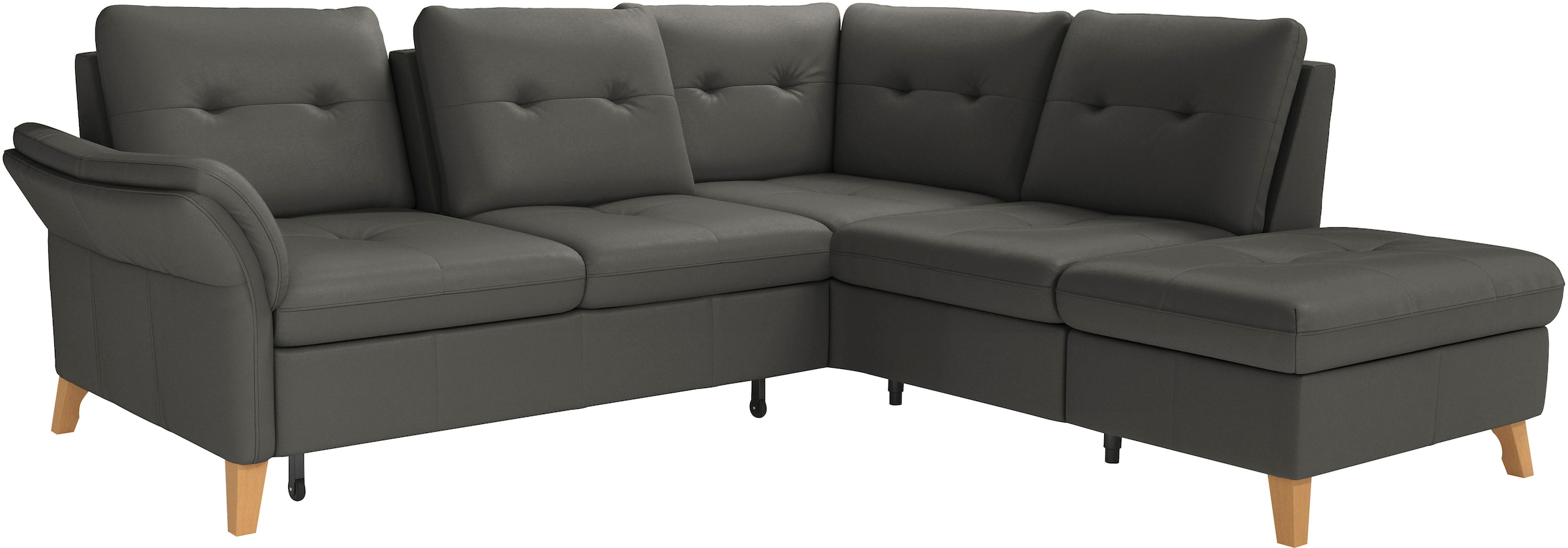sit&more Ecksofa »Göteborg«, inkl. Sitztiefenverstellung, wahlweise mit Bettfunktion & Bettkasten