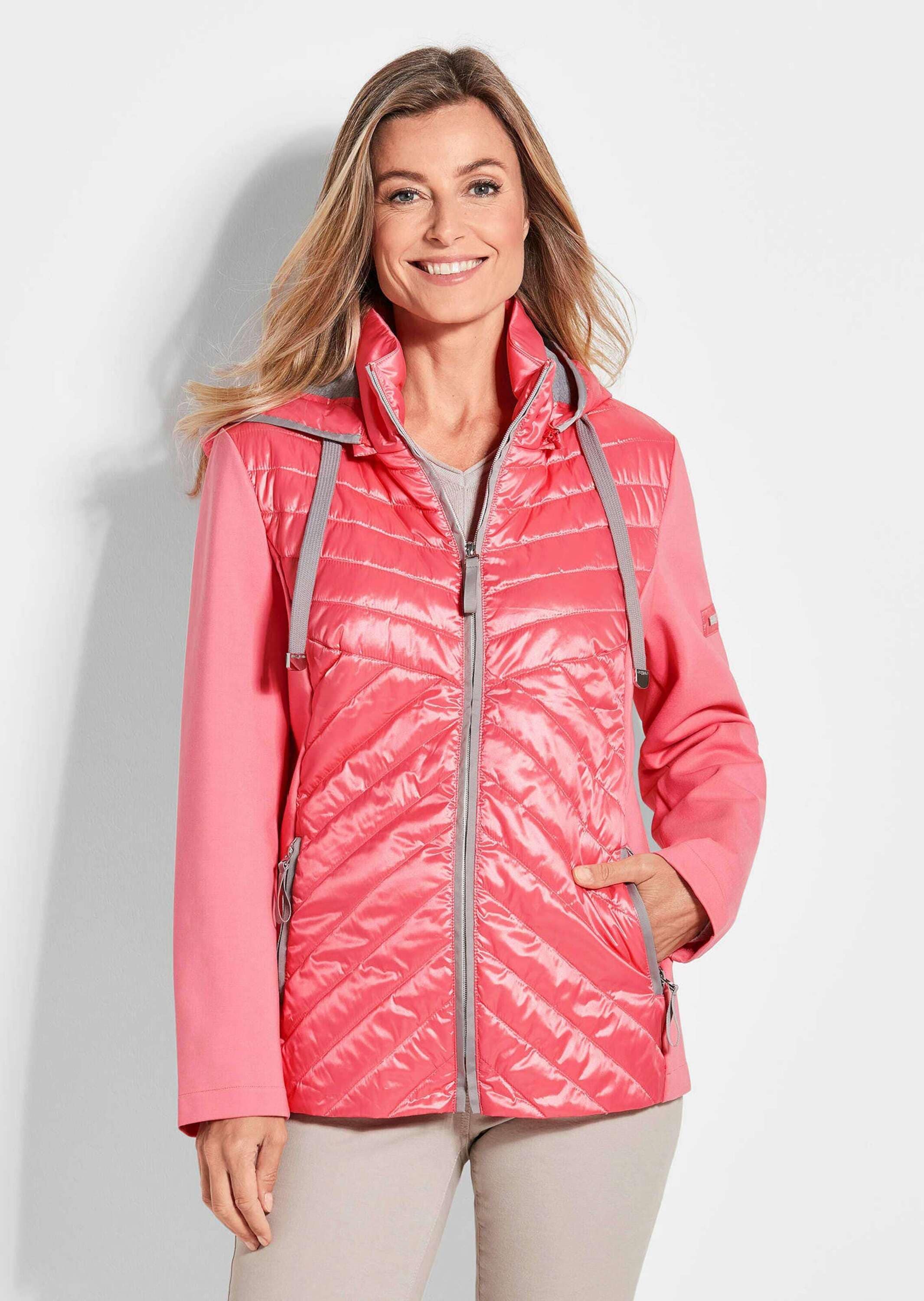 GOLDNER Kurzjacke »Steppjacke mit abnehmbarer Kapuze«