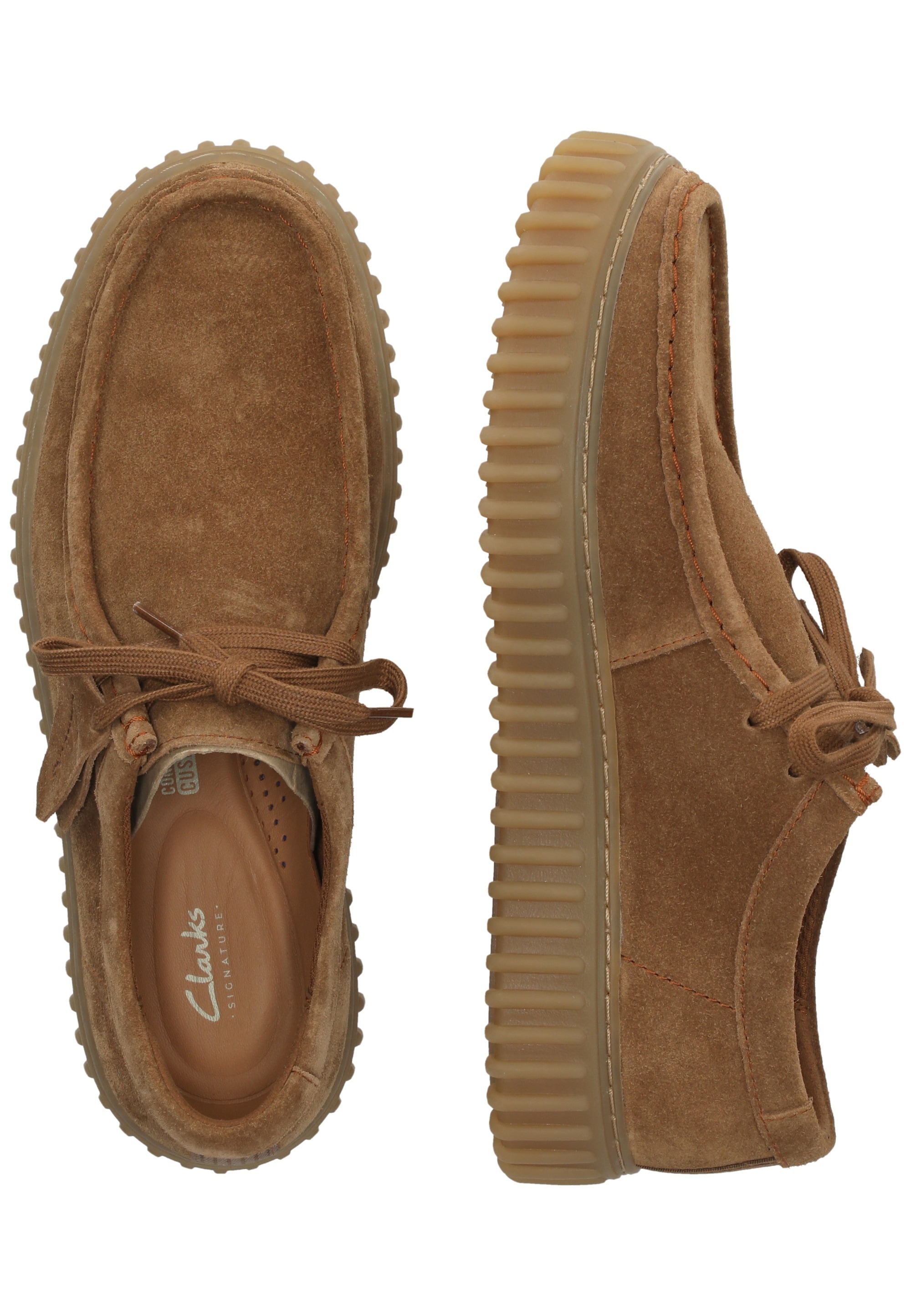 Clarks Schnürschuh »Torhill«  mit gerippter Laufsohle