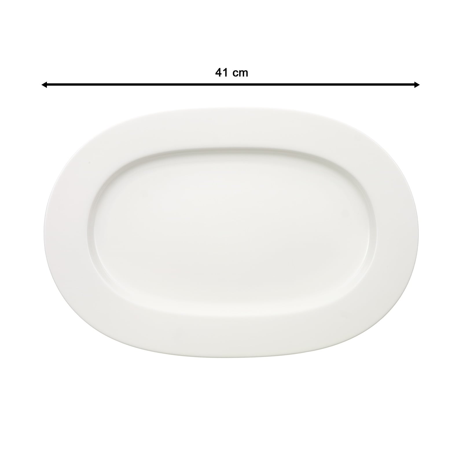 Villeroy & Boch Servierplatte »Servierplatte oval Royal 41 cm weiß«