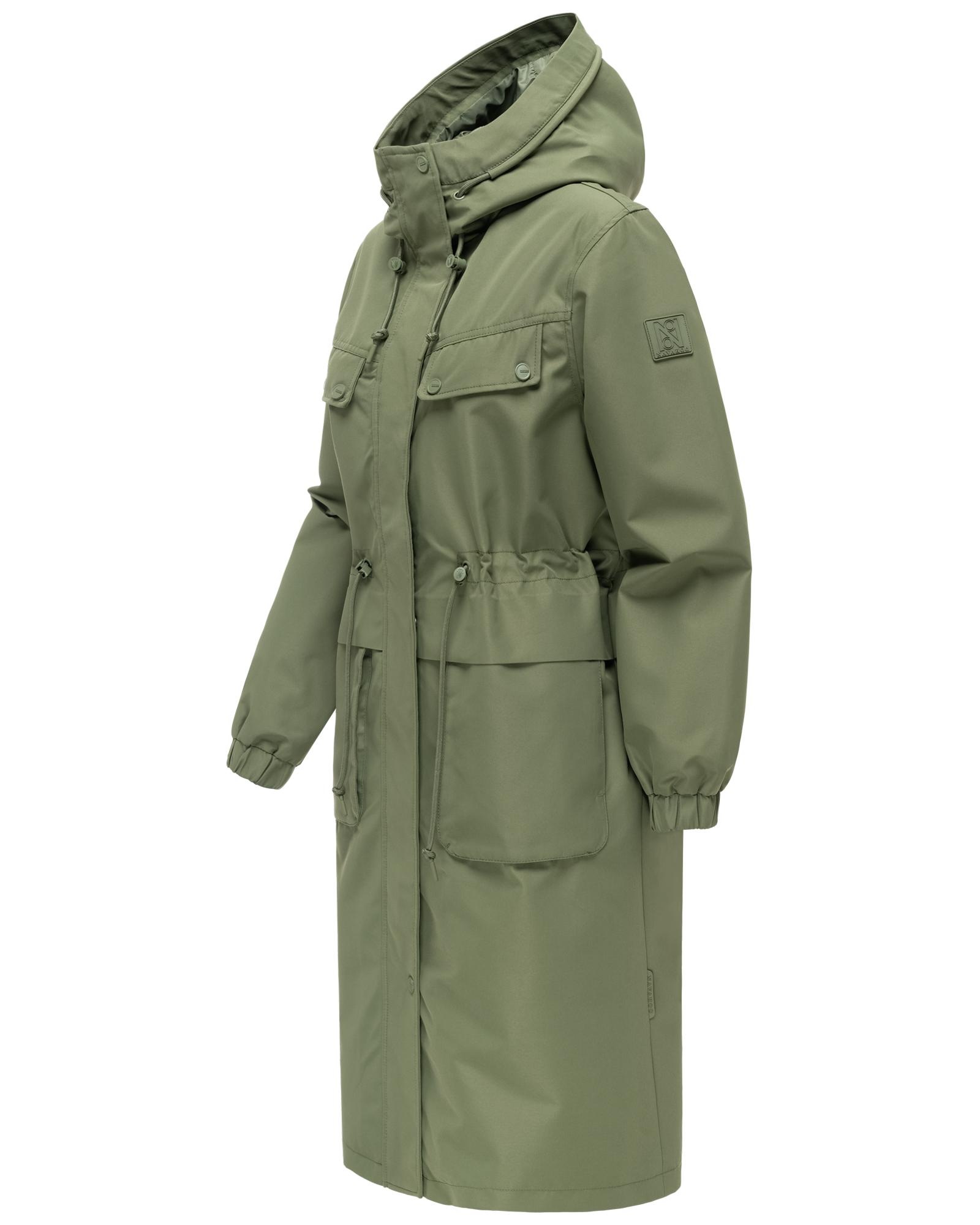 Navahoo Langmantel "Kirschwind 14" Leichter Übergangsmantel mit Brusttasche günstig online kaufen