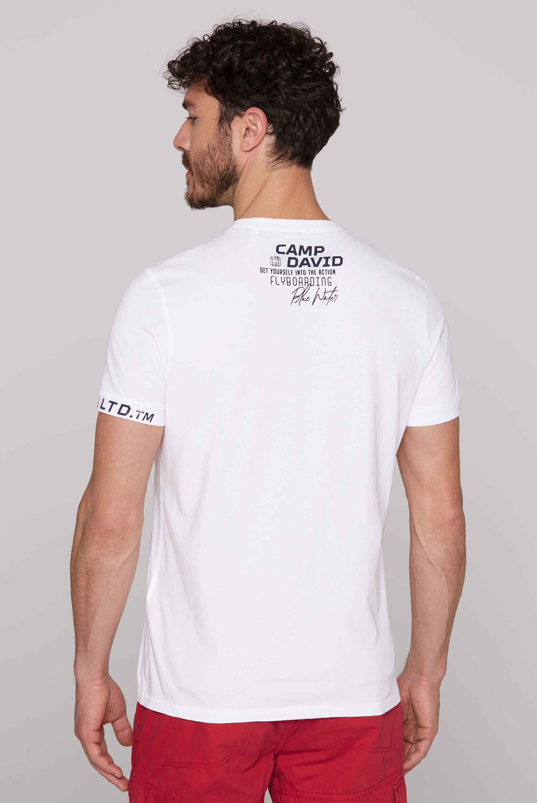 CAMP DAVID Rundhalsshirt, aus Baumwolle