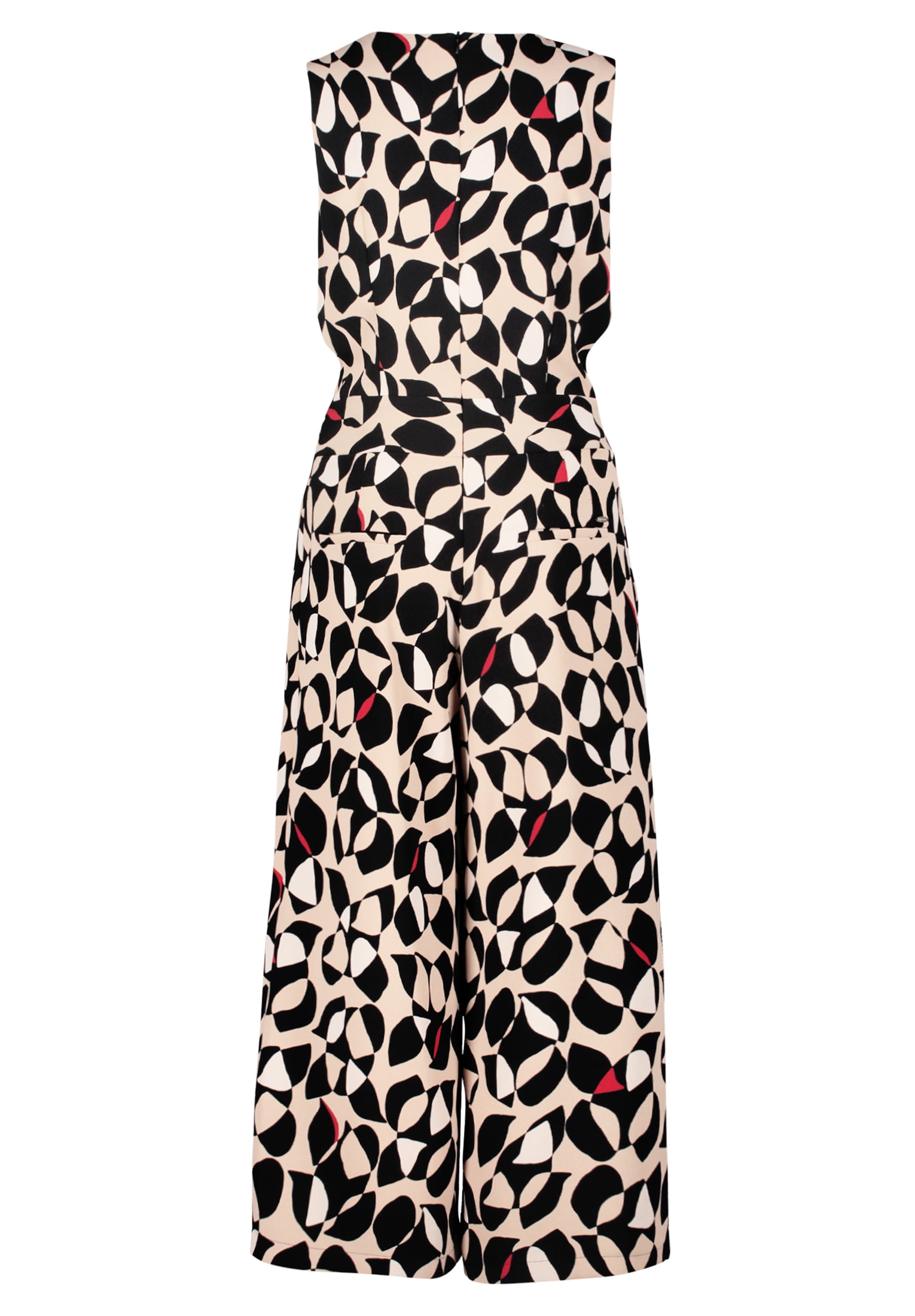 Betty&Co Overall »Betty & Co Jumpsuit mit Bindegürtel«, (1 tlg.), Falten