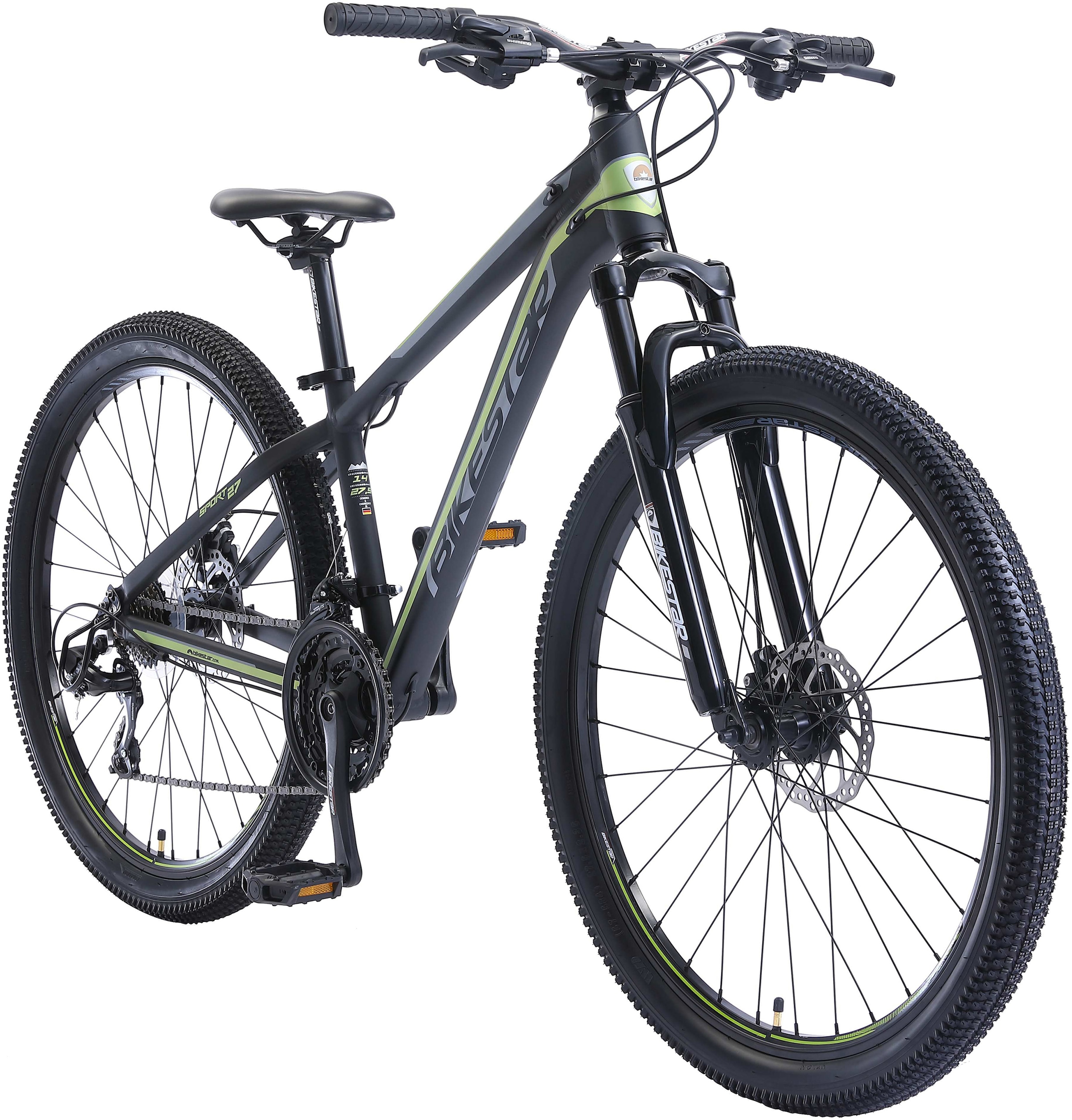 Bikestar Mountainbike, 21 Gang, Shimano, RD-TY300 Schaltwerk, Kettenschaltung