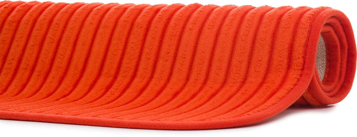 Thumbnail - Gözze "Berlin" Höhe 7 mm rutschhemmend beschichtet fußbodenheizungsgeeignet Badteppich, Uni Farben, Cord Optik, waschbar