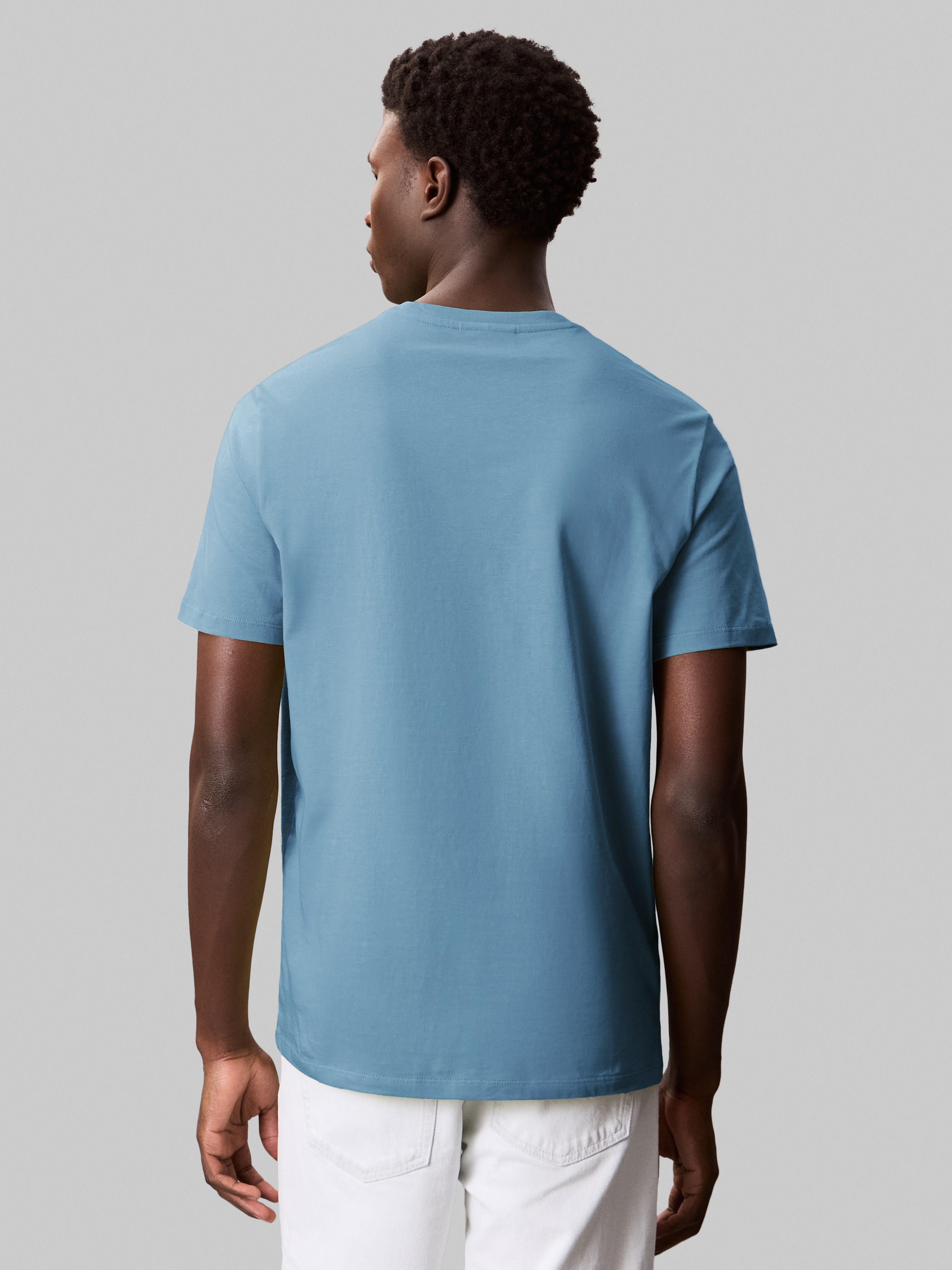 Calvin Klein Jeans T-Shirt "SS SMOOTH CTTN SOLID CREWNK TEE" mit Logo günstig online kaufen