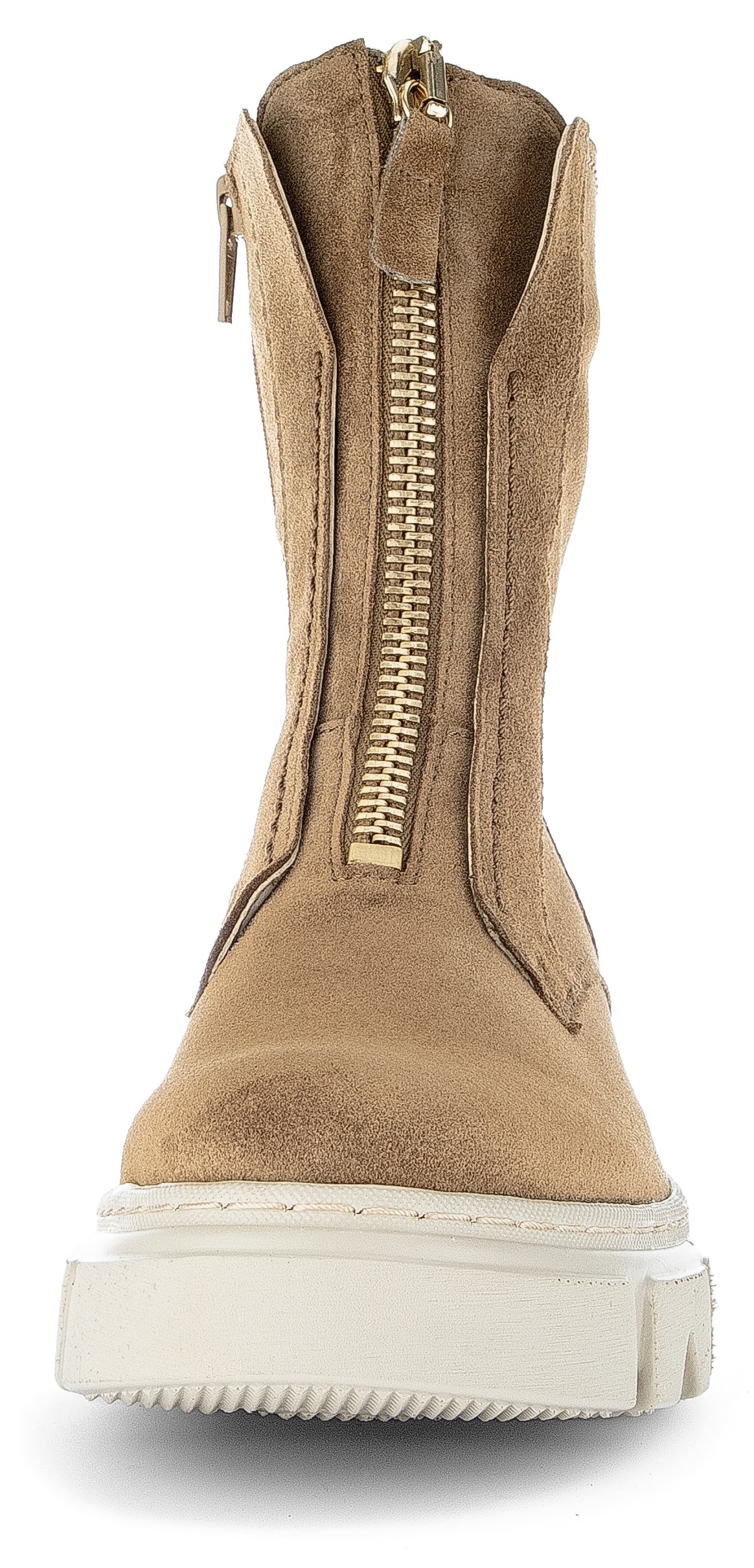 Gabor Stiefelette, Plateau, Boots mit goldfarbenem Front-Reißverschluss