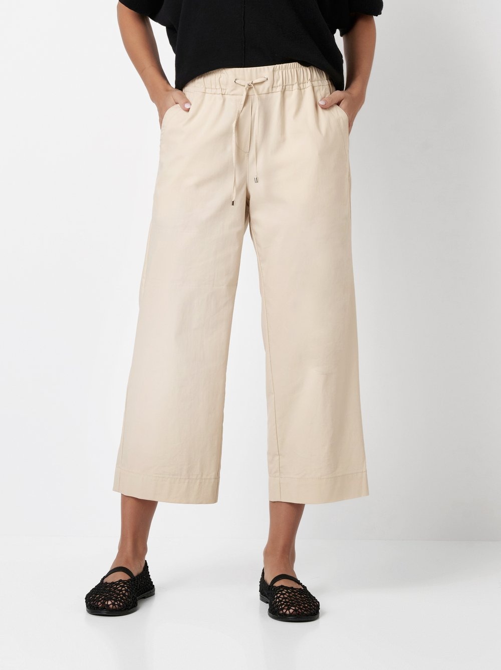 TONI Schlupfhose "Pia Wide Leg 3/4", Sommerhose in 3/4-Länge, mit weitem Be günstig online kaufen