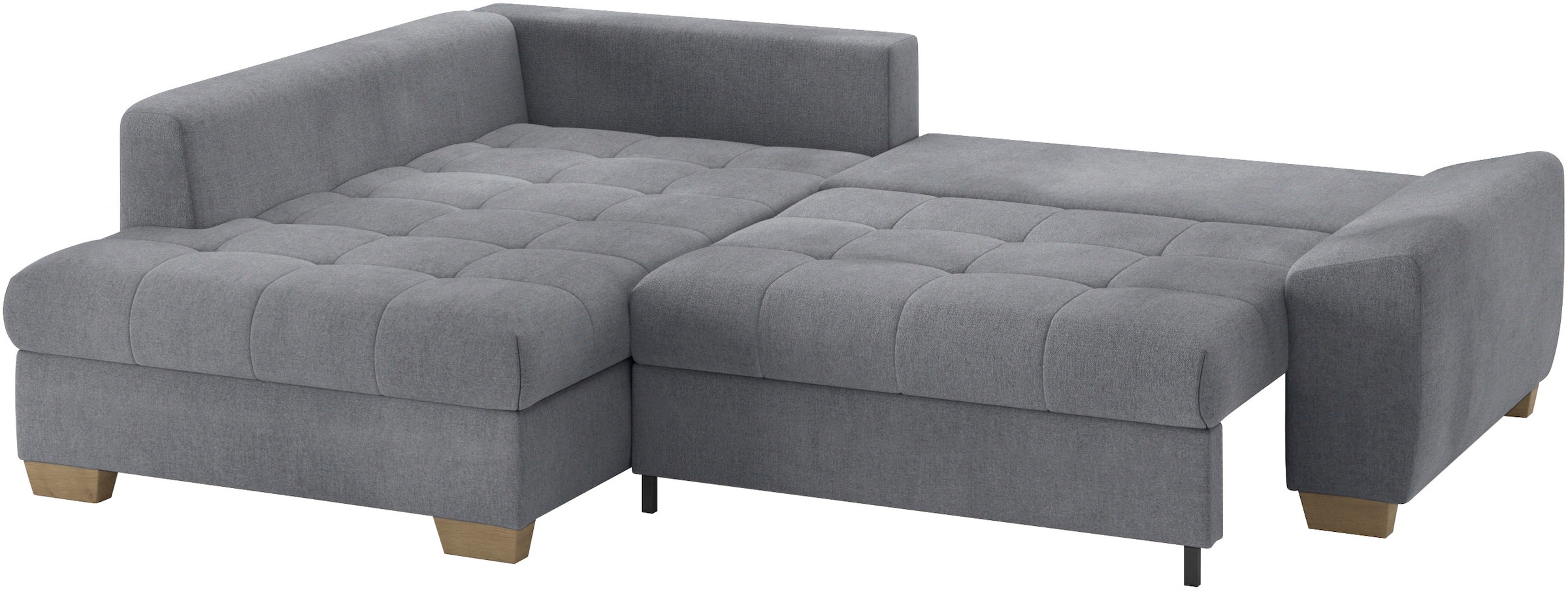 Mr. Couch Ecksofa »Nikita II, L-Form«, Wahlweise mit Bettfunktion, Bettkasten & RGB-LED-Beleuchtung