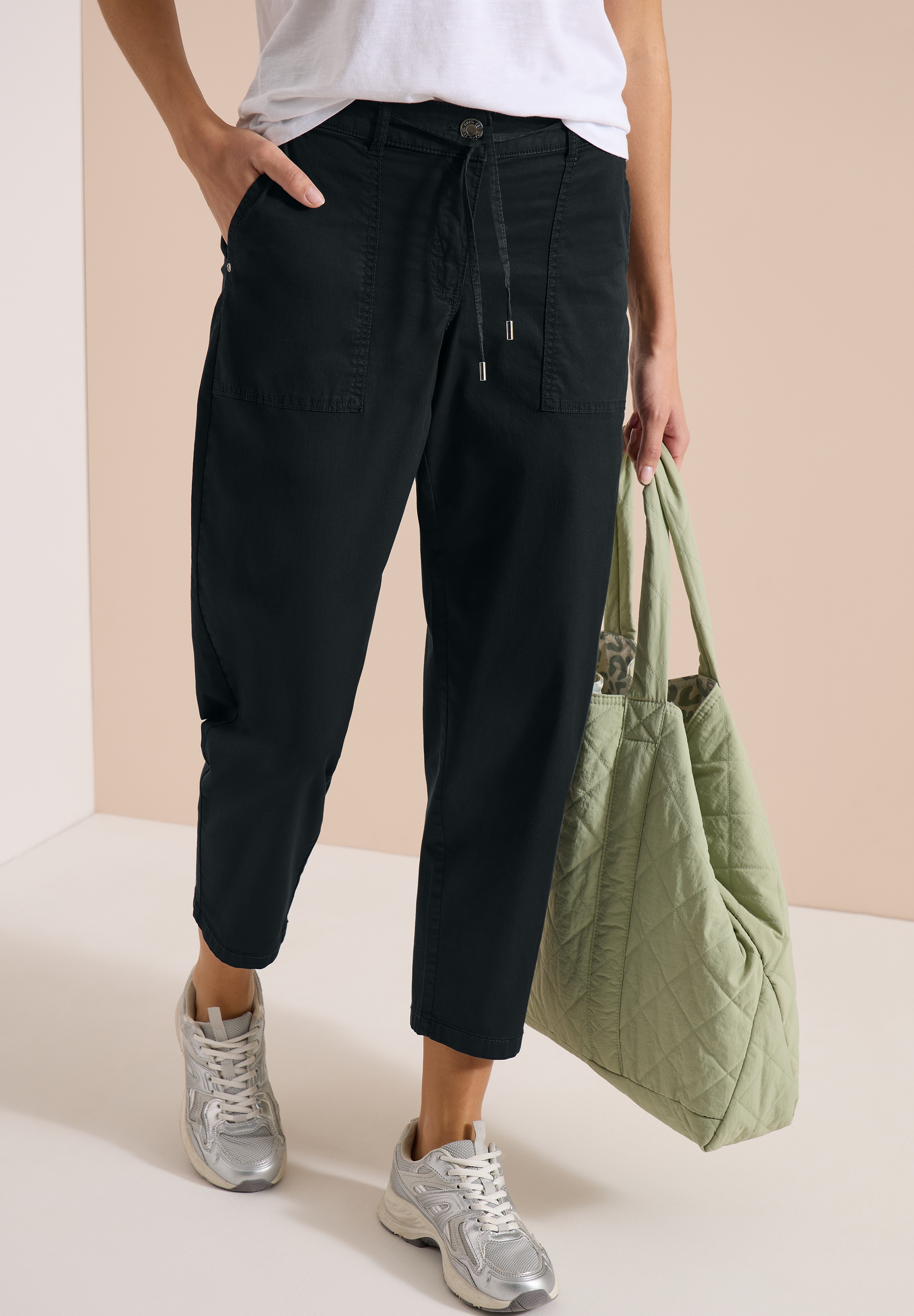 Cecil Stoffhose Middle Waist