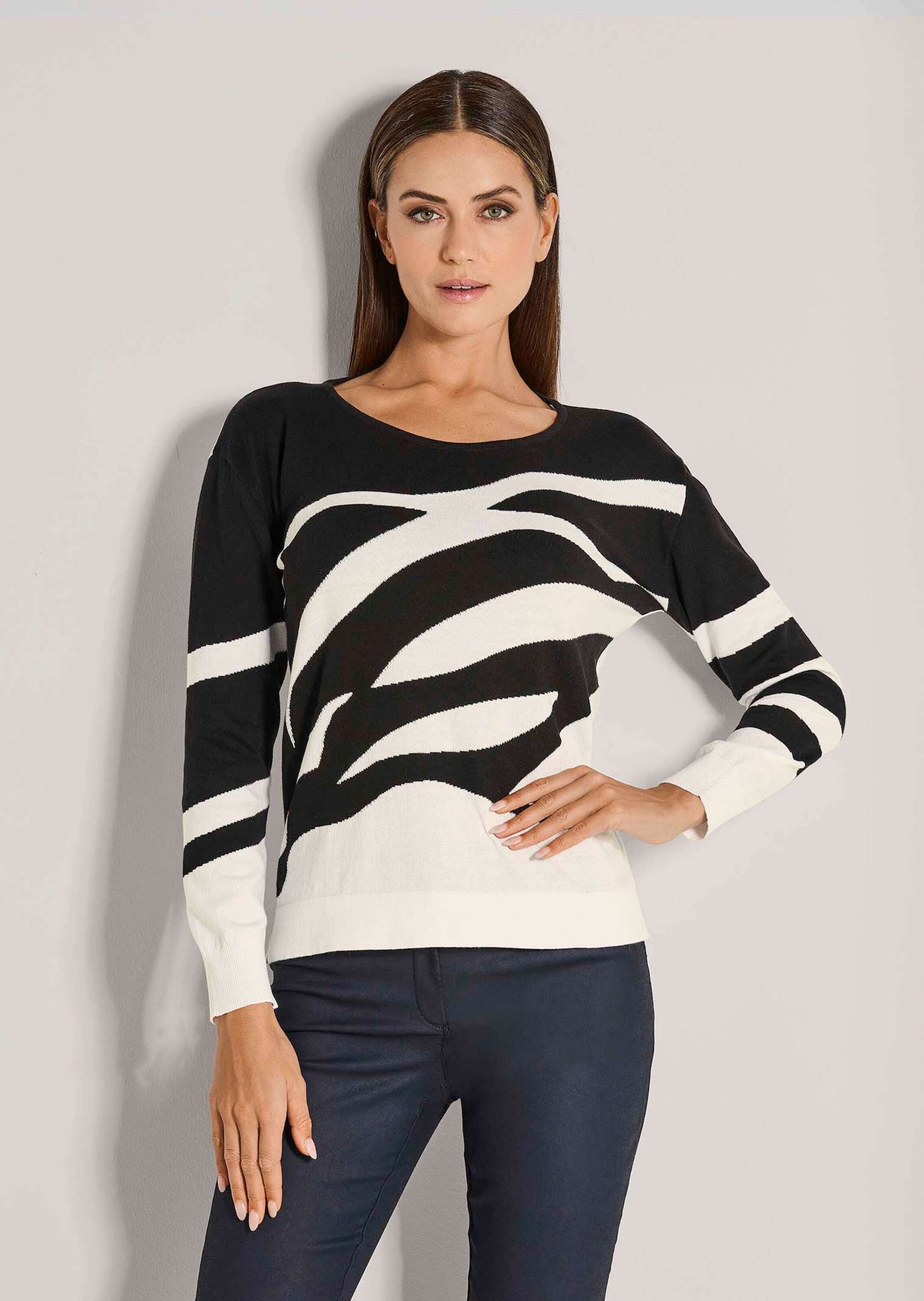 MADELEINE Longpullover "Pullover Pullover mit Intarsien-Muster" günstig online kaufen