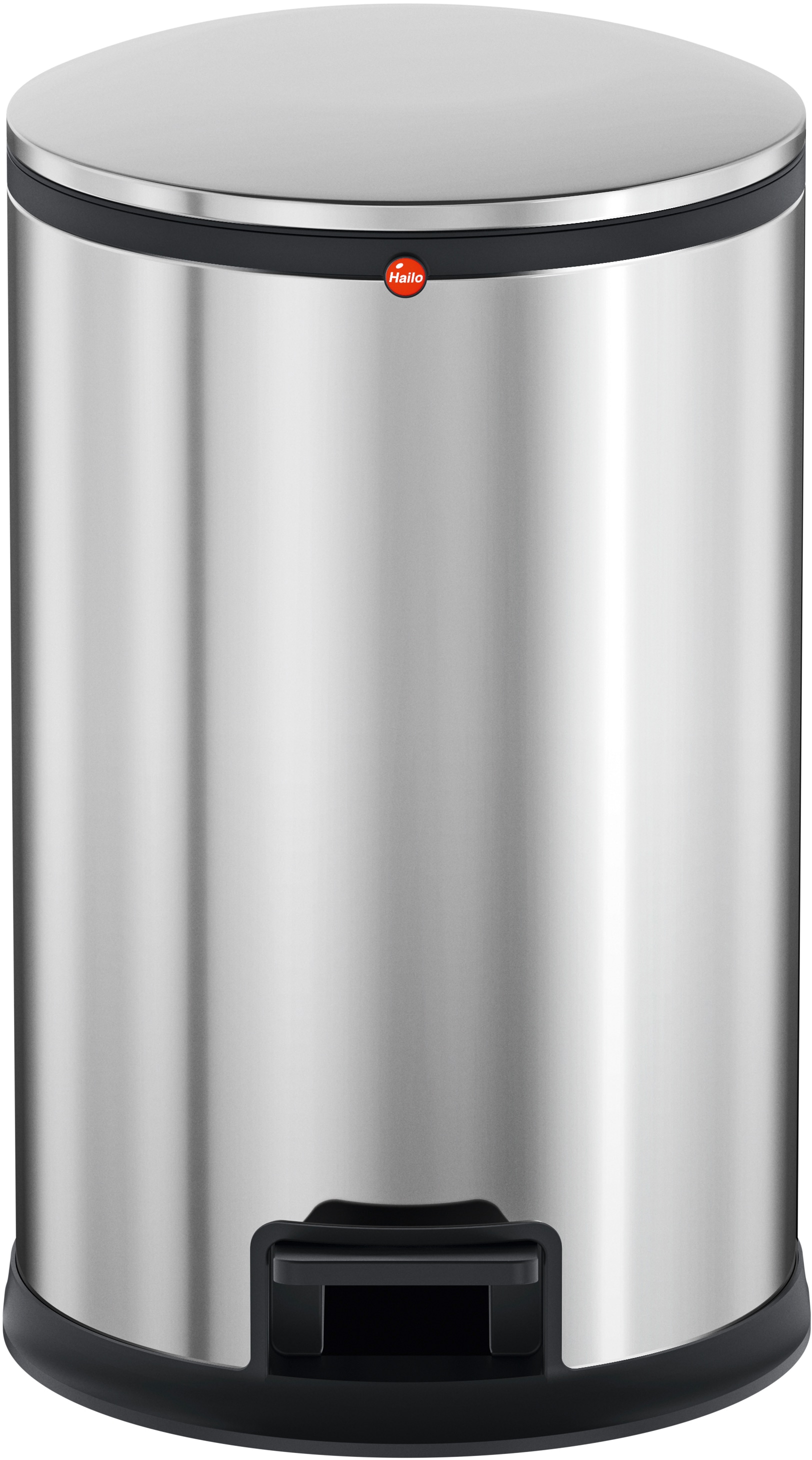 Hailo Mülleimer »Pure M«, 1 Behälter, 12 l, Stahlblech o. Edelstahl, Kunststoff Inneneimer, Made in Germany