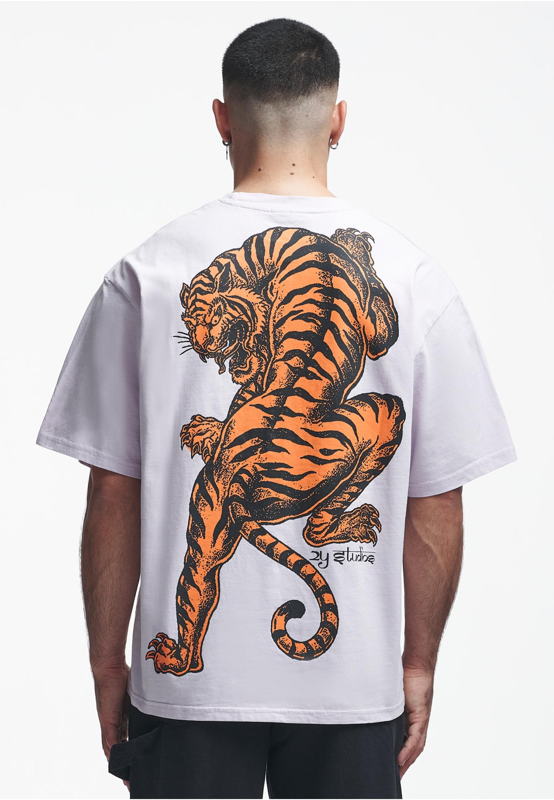 2Y Studios T-Shirt »2Y Studios Herren 2Y Tiger Oversize Tee«, (1 tlg.)