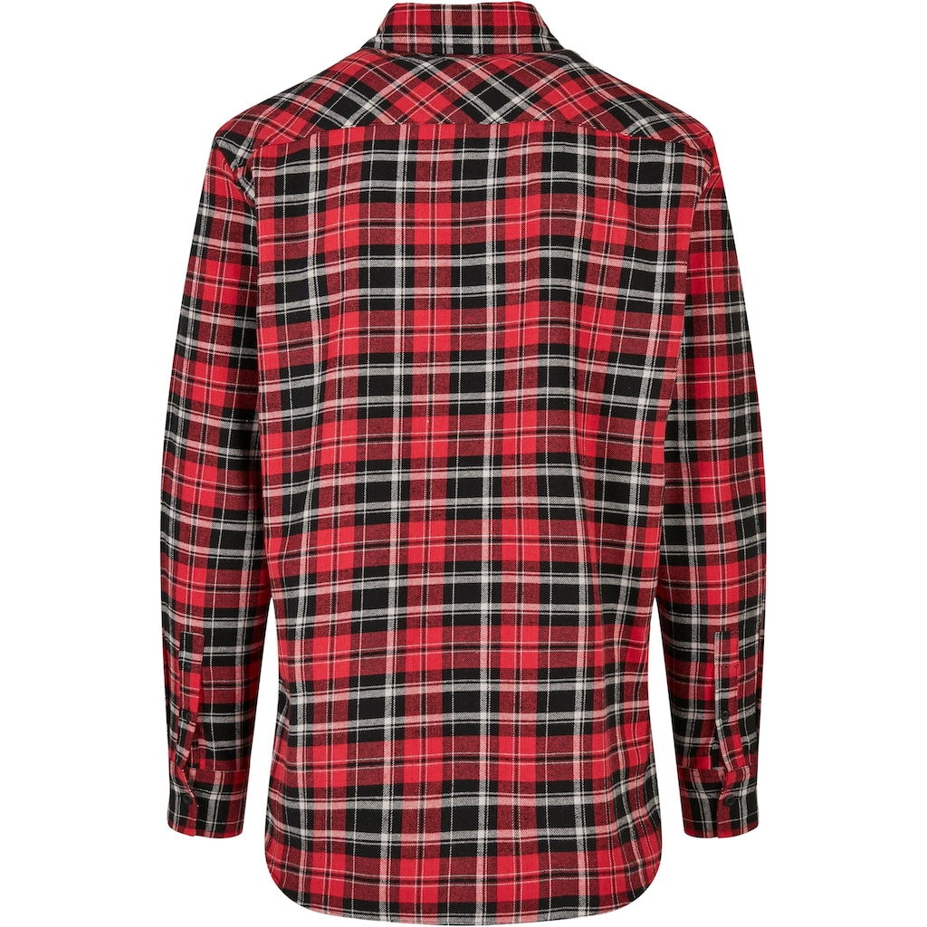 URBAN CLASSICS Langarmhemd »Urban Classics Herren Checked Roots Shirt«, (1 tlg.)