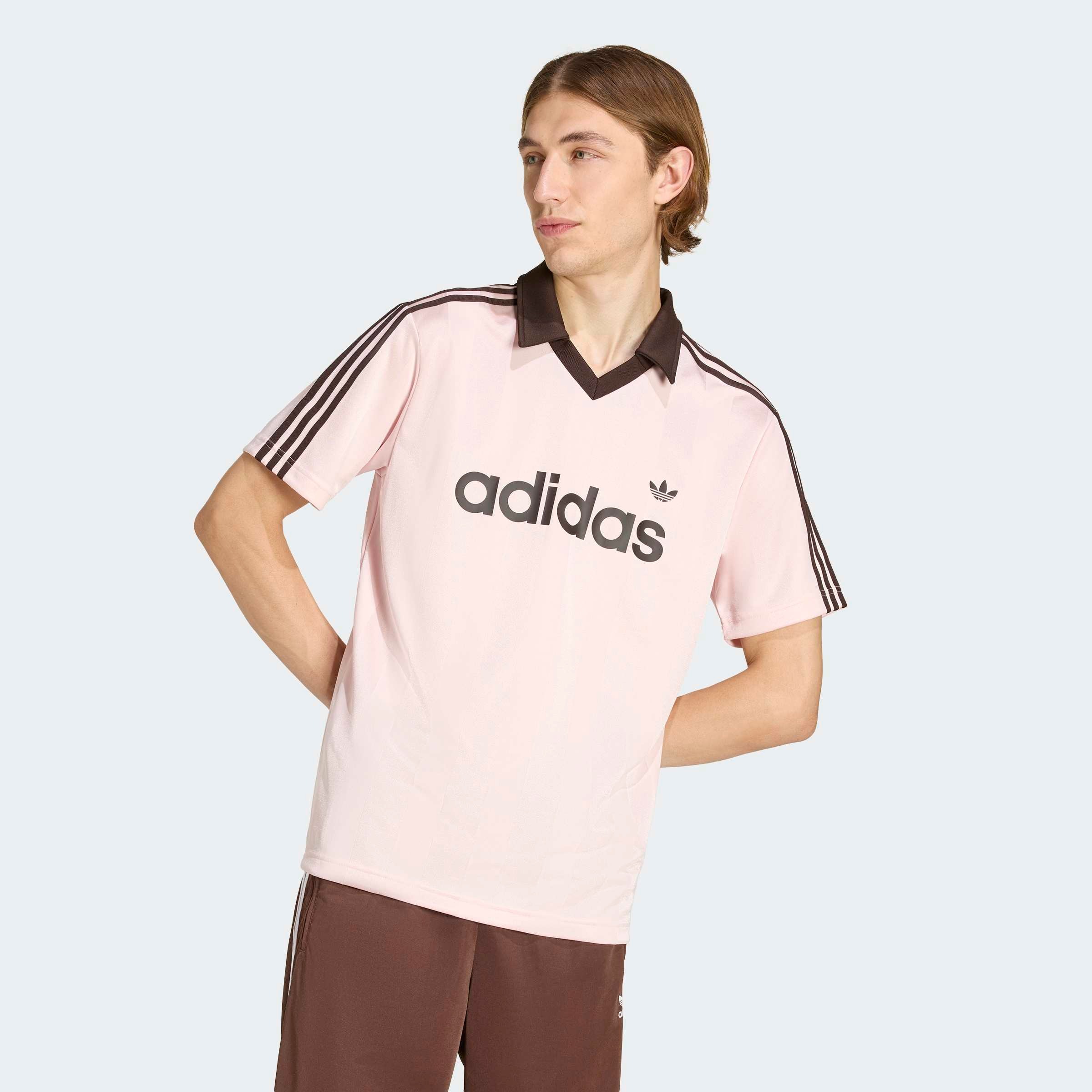 adidas Originals T-Shirt "JSY" mit V-Ausschnitt, ohne Verschluss, sportlicher Stil, für Erwachsene