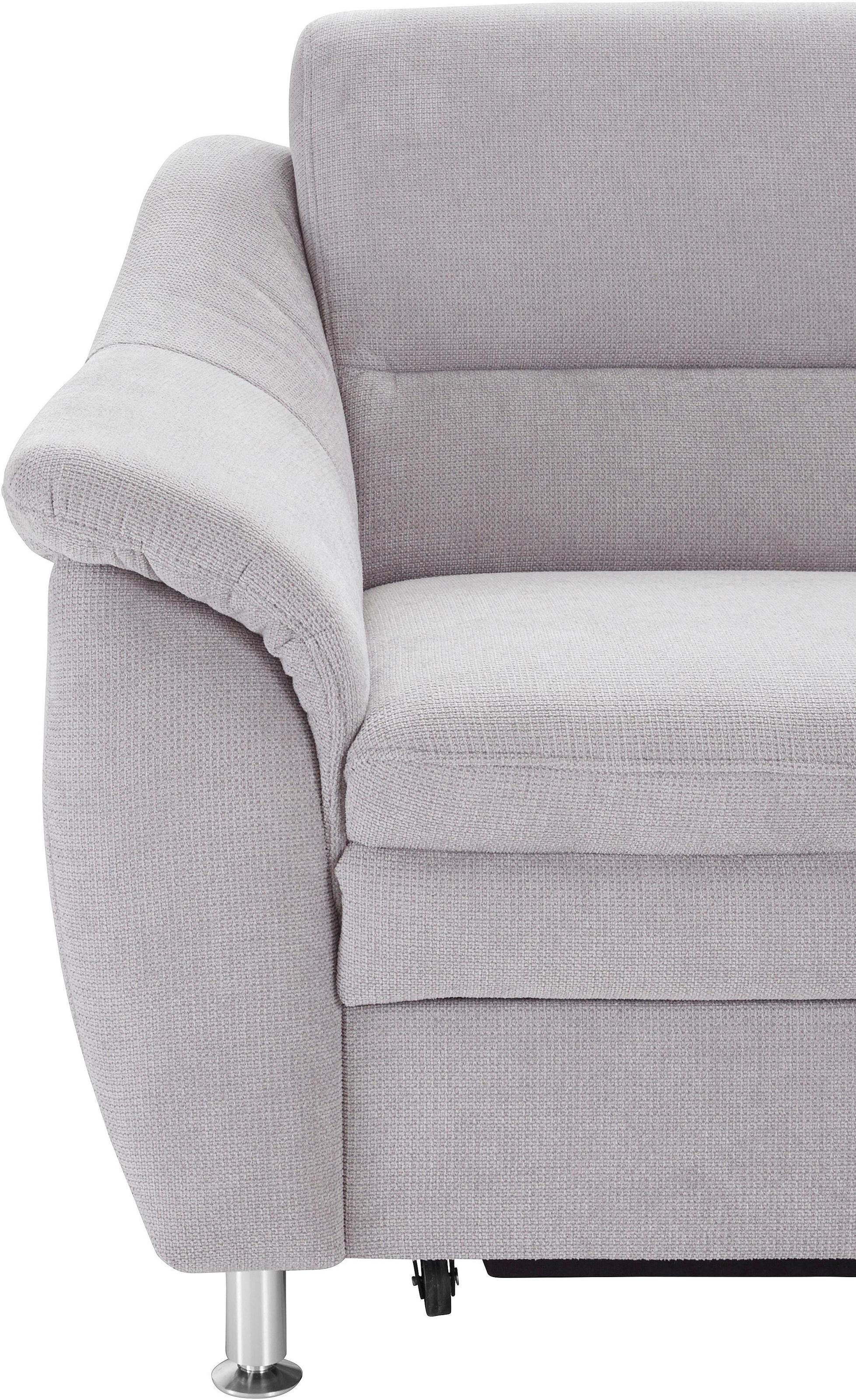 sit&more Ecksofa »Cardoso L-Form«, mit Federkern, wahlweise mit Bettfunktion und Schubkasten