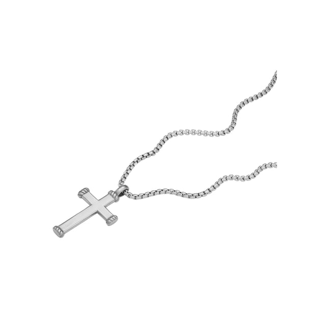 für Edelstahl JEWELRY, »Halskette Kreuz, JF04401040«, mit Anhänger | BAUR Fossil bestellen Kette