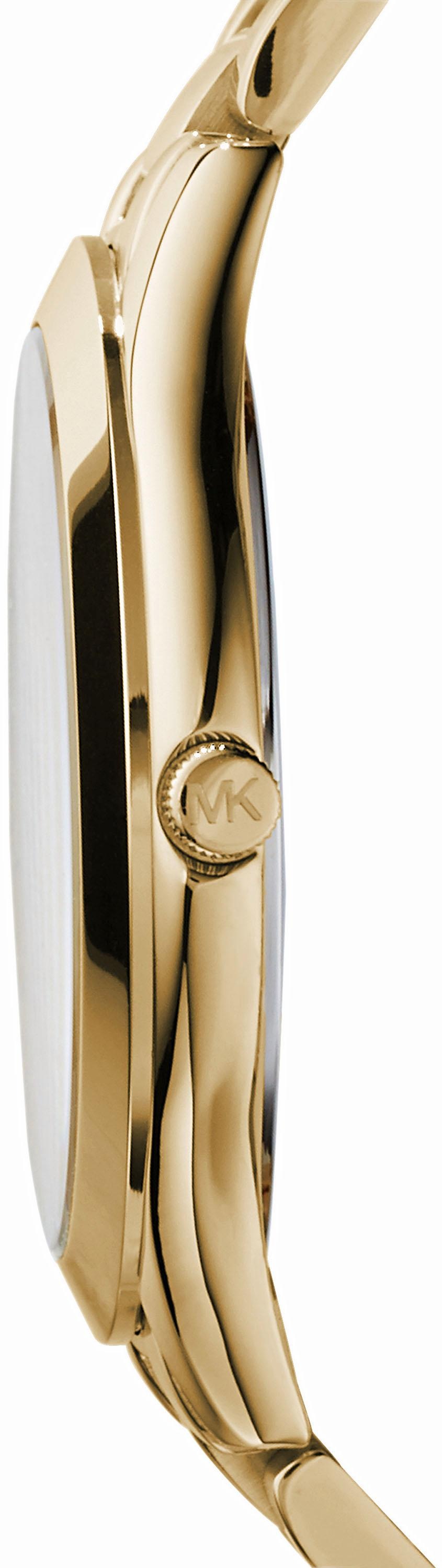 MICHAEL KORS Quarzuhr »SLIM RUNWAY«, Armbanduhr, Herrenuhr, Edelstahlarmband