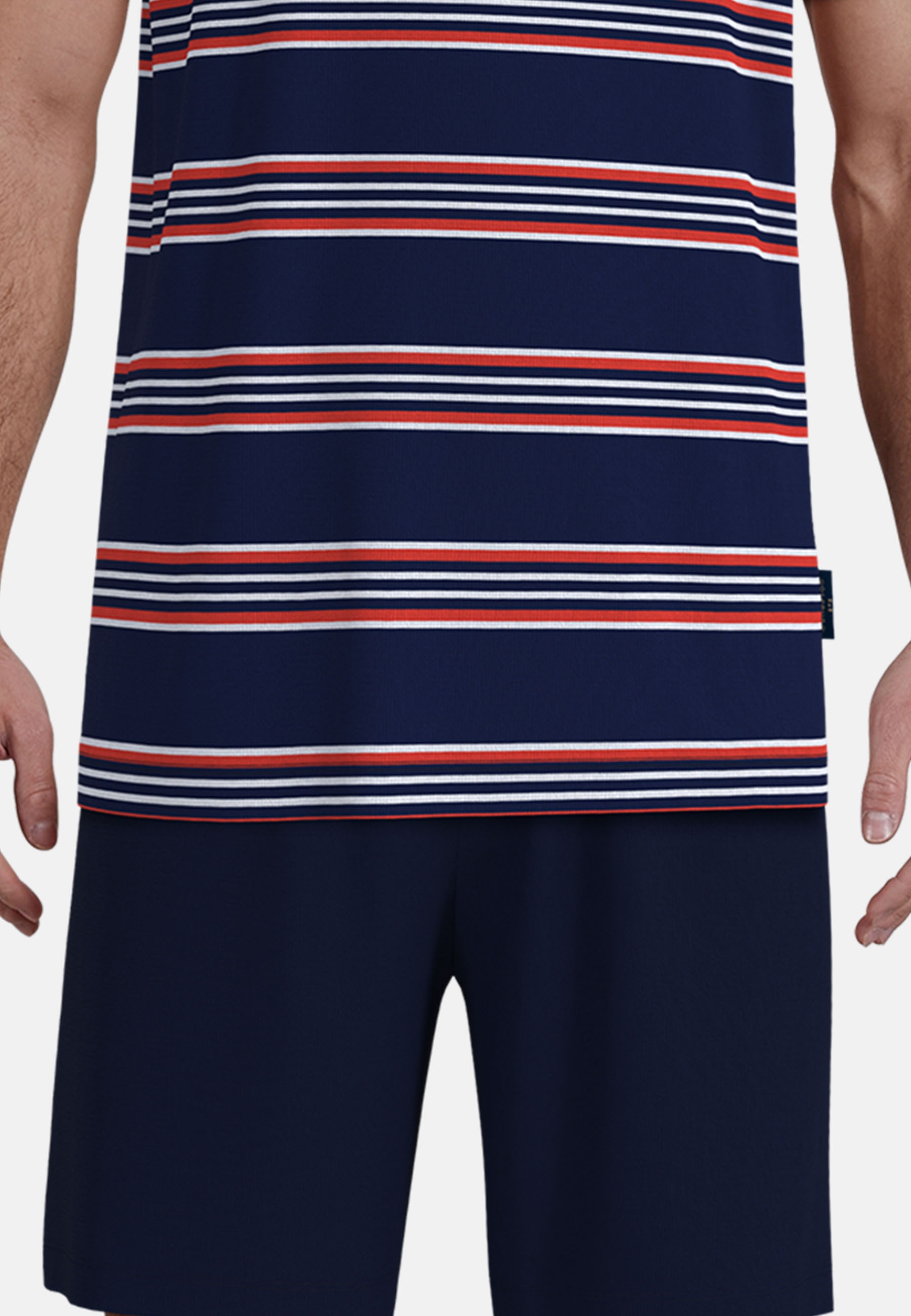 GÖTZBURG Shorty "Glasgow" gestreift, kurz, V-Ausschnitt, mit Gesäßtasche, B günstig online kaufen