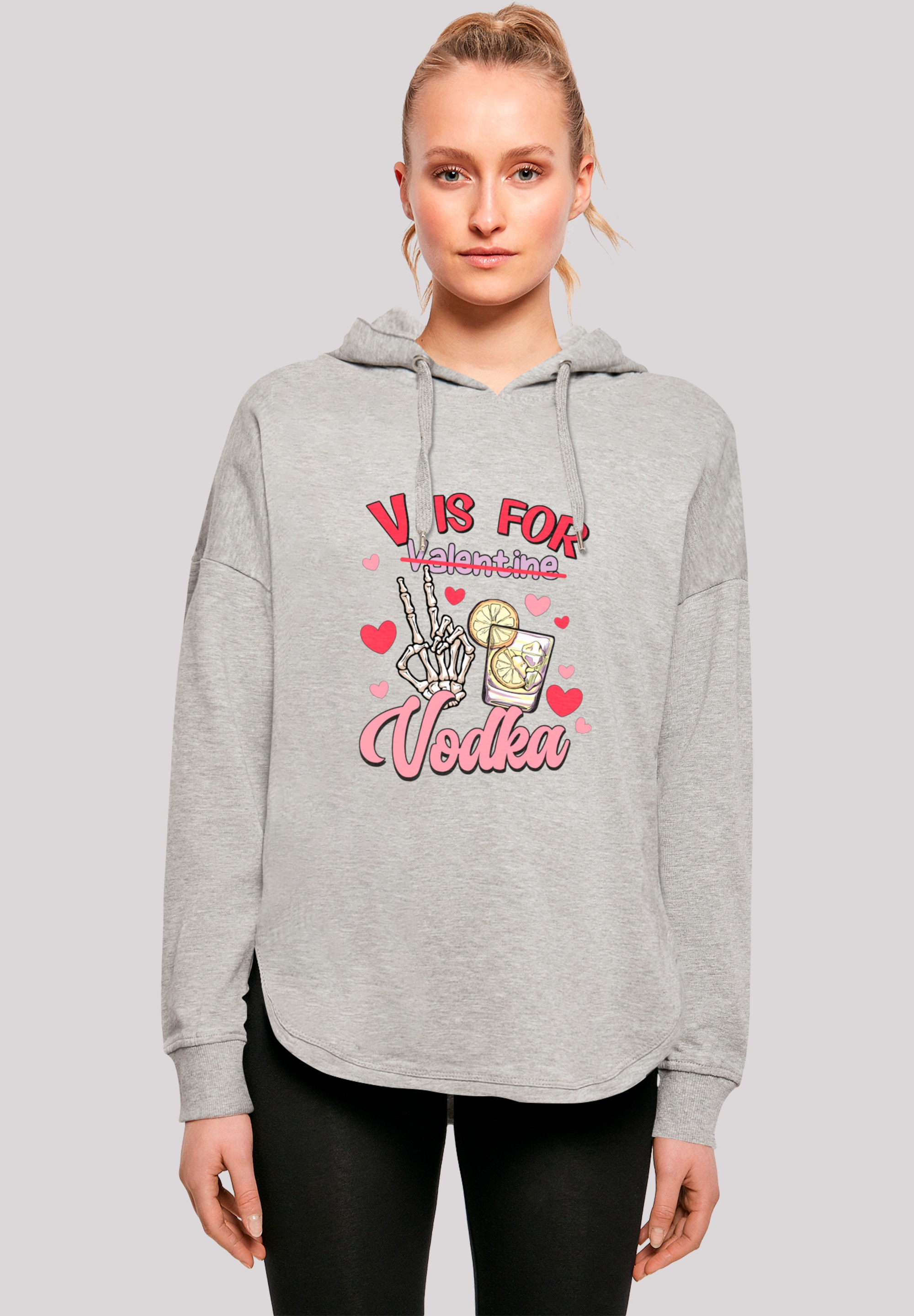 F4NT4STIC Kapuzenpullover "Anti Valentinstag V is for Vodka", Premium Quali günstig online kaufen