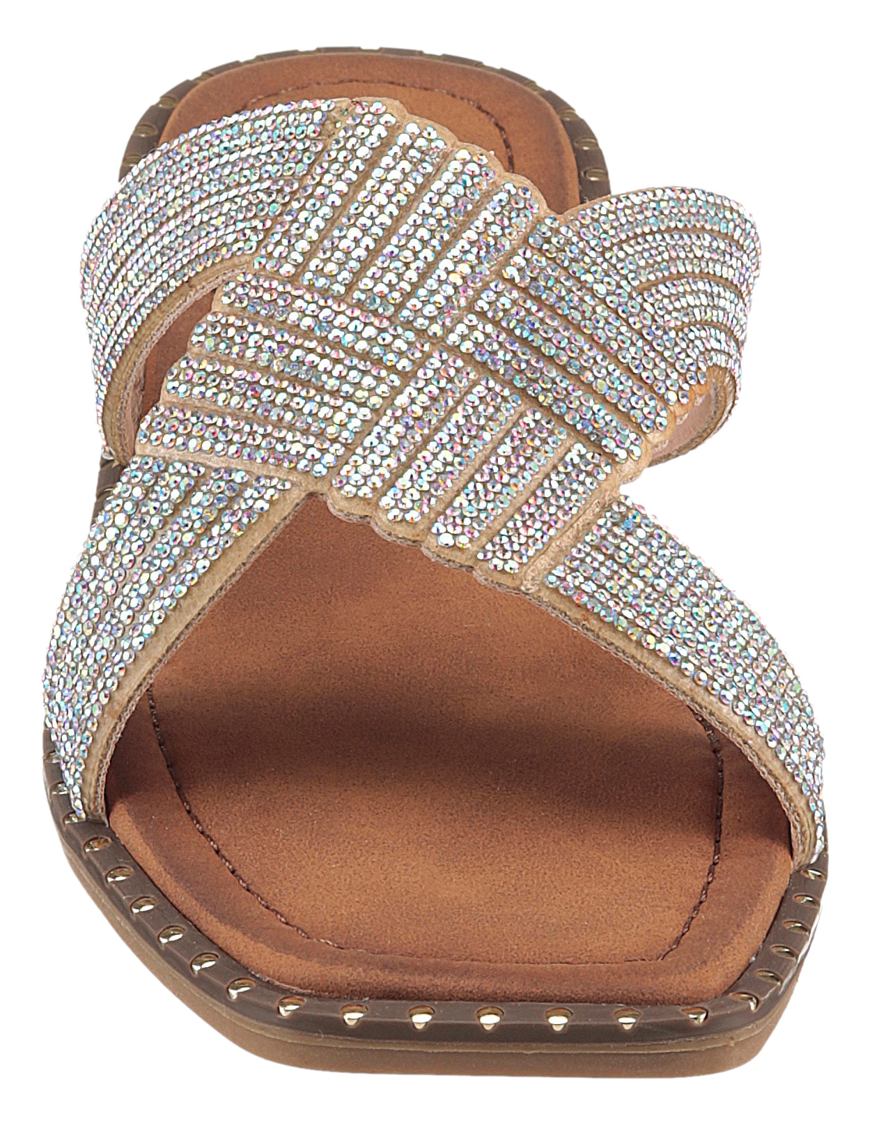 Aniston SHOES Pantolette, Flat, Sommerschuh, Strandschuh, Glitzersteine - NEUE KOLLEKTION
