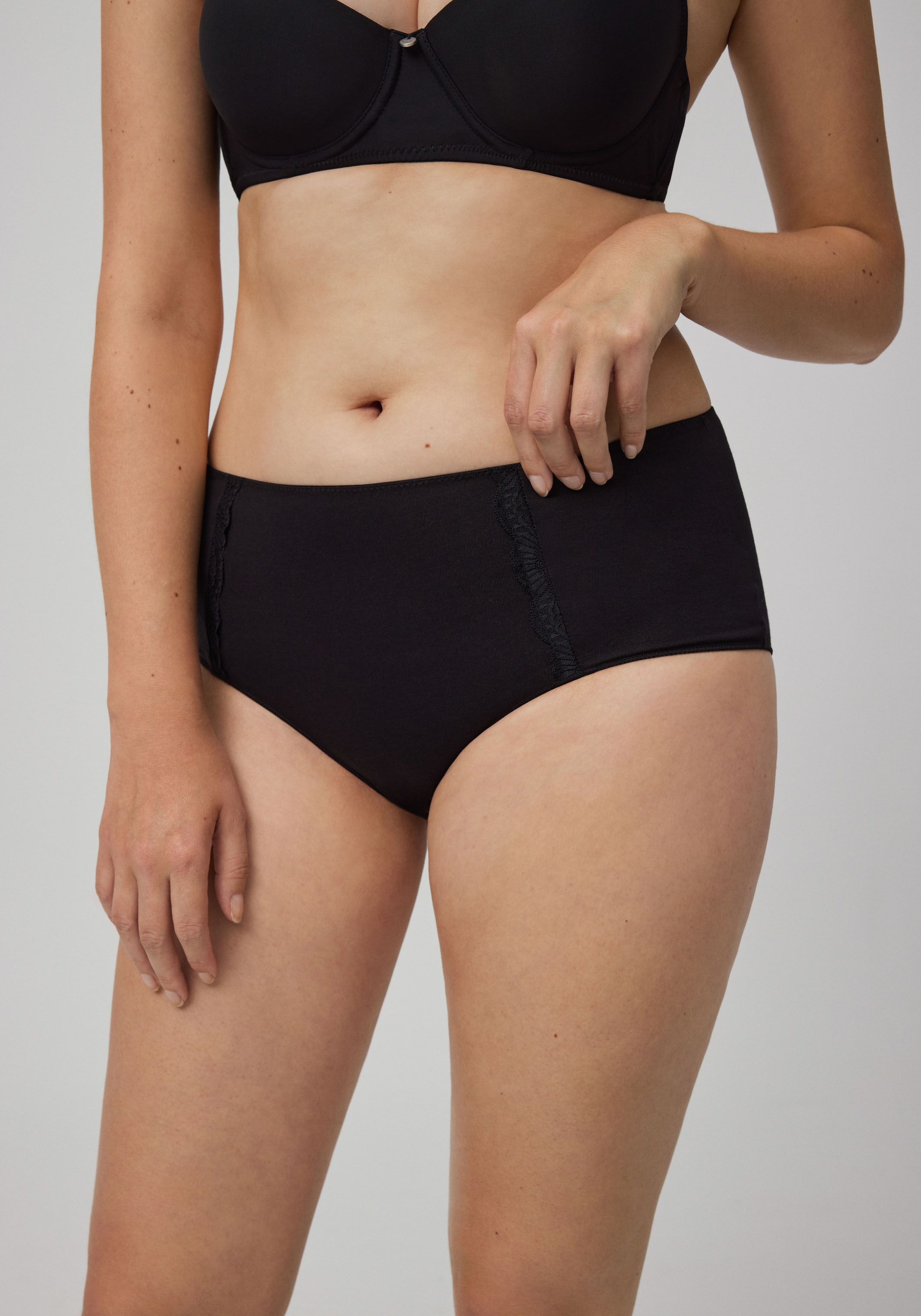 YSABEL MORA Maxislip "BASIC COLLECTION COTTON WITH LACE", mit romantischem günstig online kaufen